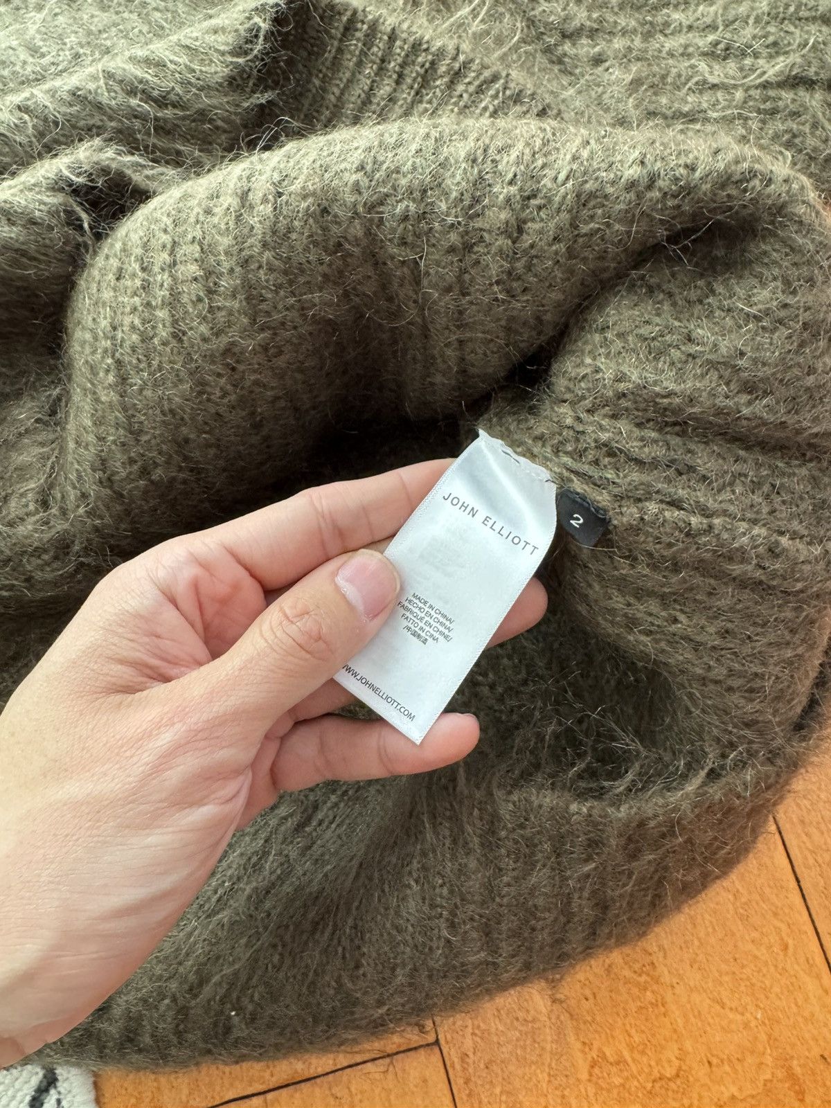 John Elliott John Elliott Wool Mohair Crew Sweater Cropped Size US M / EU 48-50 / 2 - 6 Thumbnail