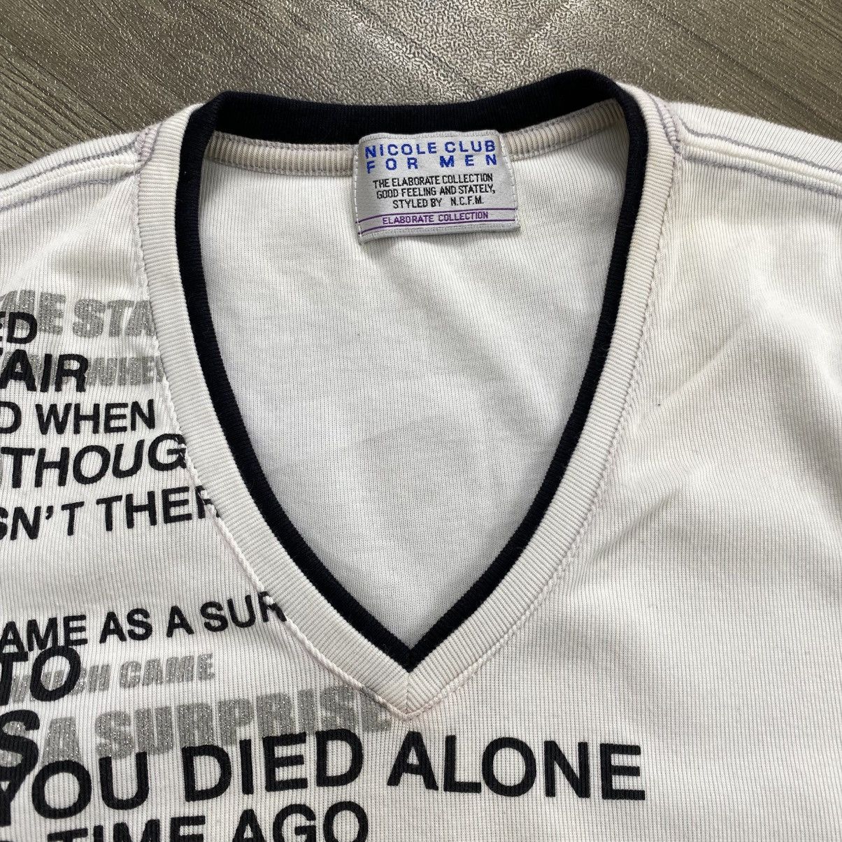 Japanese Brand 2000s Nicole Club Poem Ifsixwasnine Y2K Lgb Style Longsleeve Size US L / EU 52-54 / 3 - 6 Thumbnail
