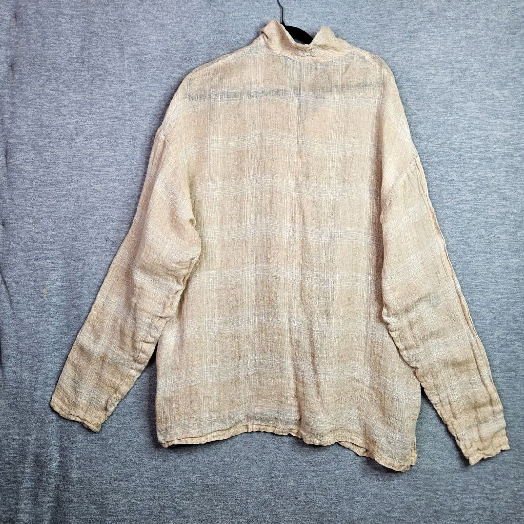 Vintage Bitte Kai Rand Vintage Women Linen Button Up Shirt M Oversized Lightweight Size M / US 6-8 / IT 42-44 - 2 Thumbnail
