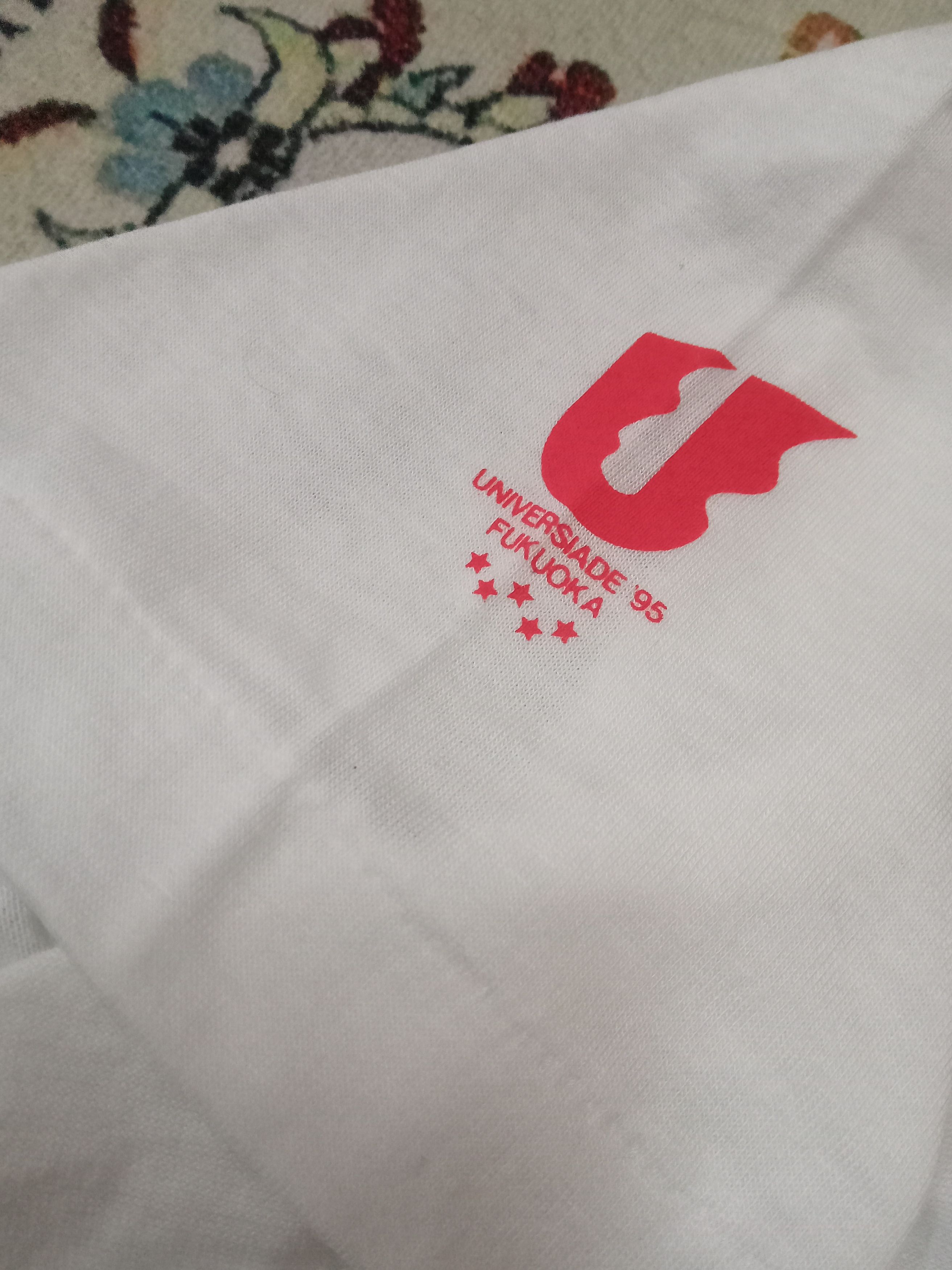 Adidas Adidas Universiade '95 Fukuoka Rare T Shirt Size US L / EU 52-54 / 3 - 8 Thumbnail