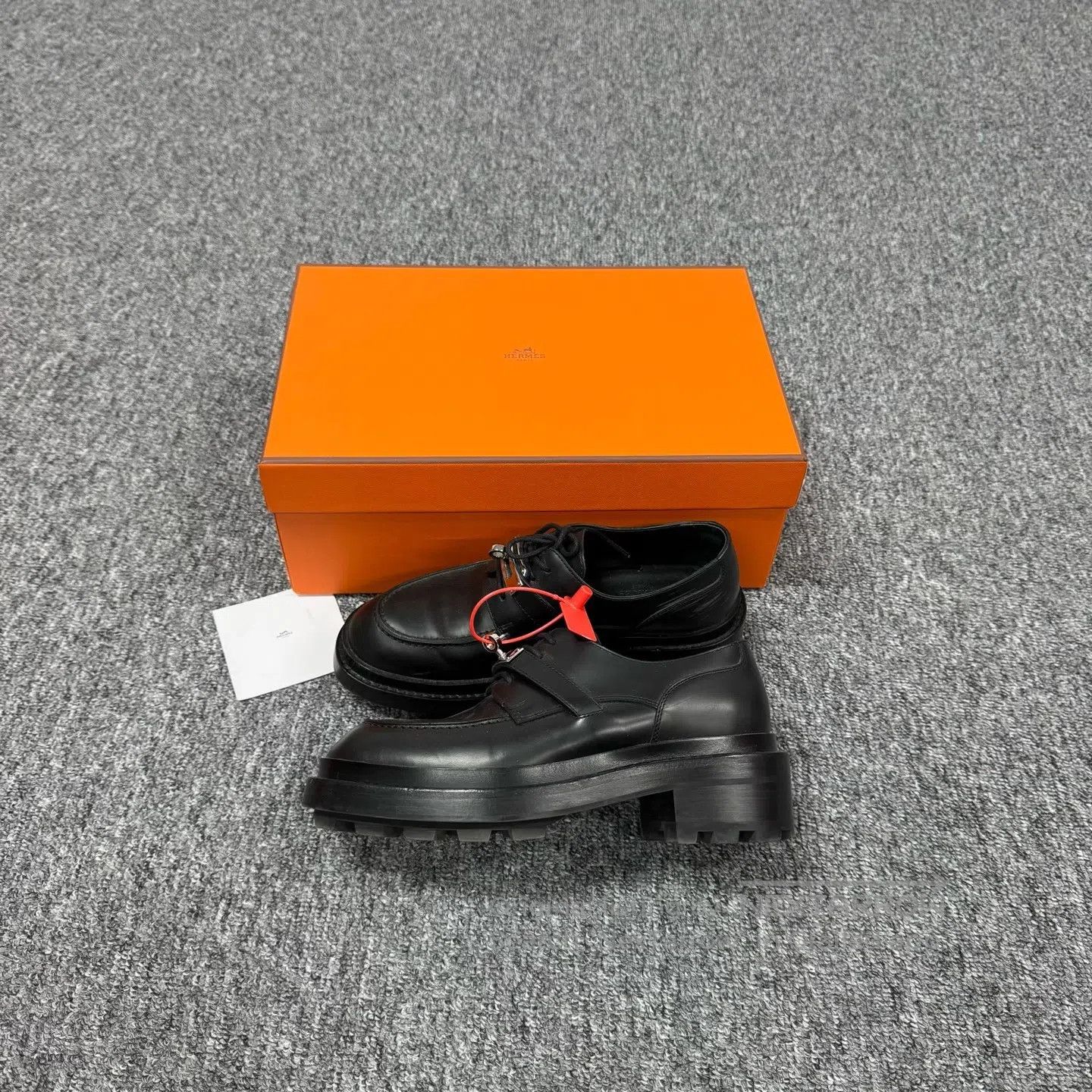 Hermes Hermes Kelly silver buckle; calf leather; Loafers| Size US 6 / IT 36 - 3 Thumbnail