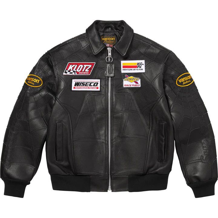 Supreme × Vanson Leathers Spider-Man Jacket Size US L / EU 52-54 / 3 - 1 Thumbnail