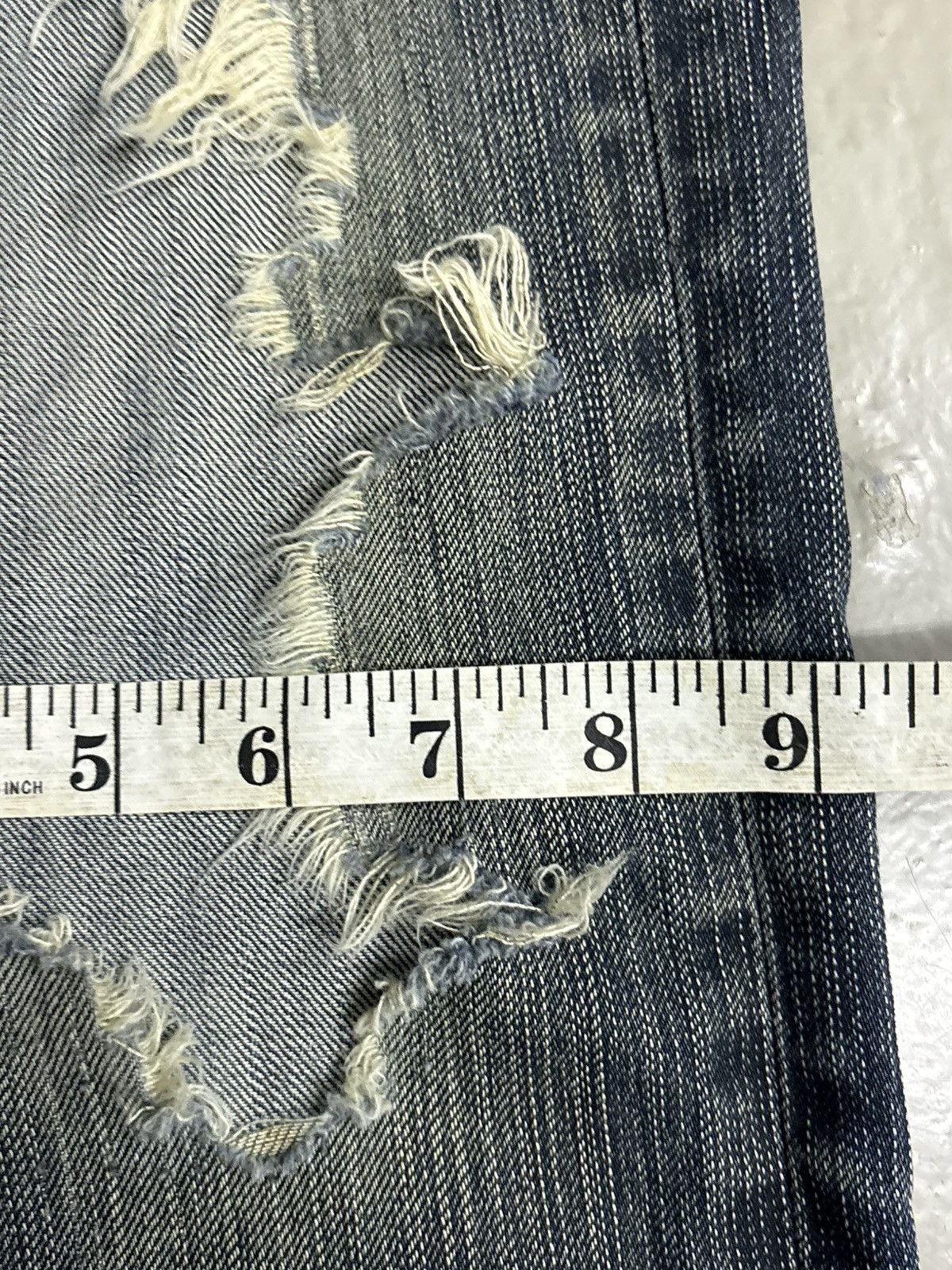 Hedi Slimane Edwin 503 Balenciaga Destroyed Rusty Wash Distressed Jeans. Size US 31 - 21 Thumbnail