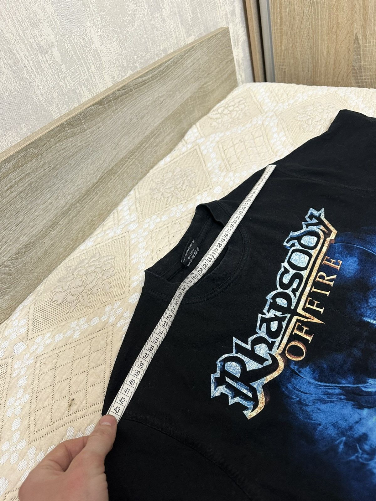 Band Tees 🔥 Rhapsody Of Fire Frozen Tears of Angels Band T Shirt Metal Size US M / EU 48-50 / 2 - 8 Thumbnail