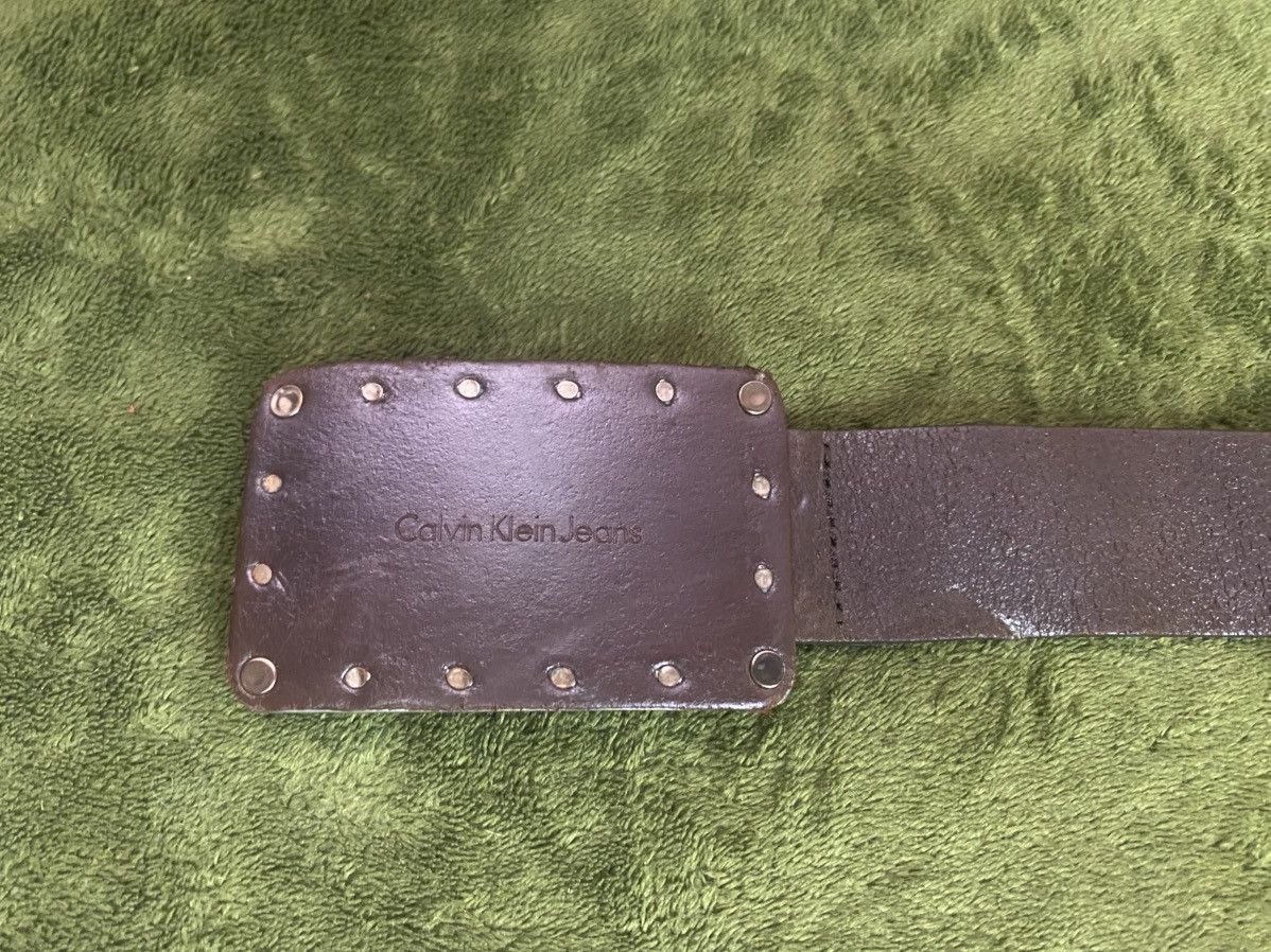 Calvin Klein × Calvin Klein 205W39NYC Calvin klein jeans leather belt Size 34 - 2 Thumbnail