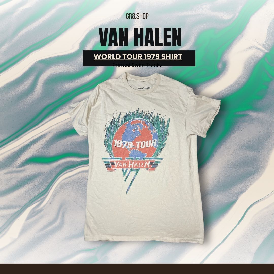 Van Halen 1980 TOUR TシャツロックT ツアー　ヴァンヘイレン 楽天市場】ROCK TEE VAN HALEN-24[ヴァン ヘイレン]1980 TOUR英国/米国