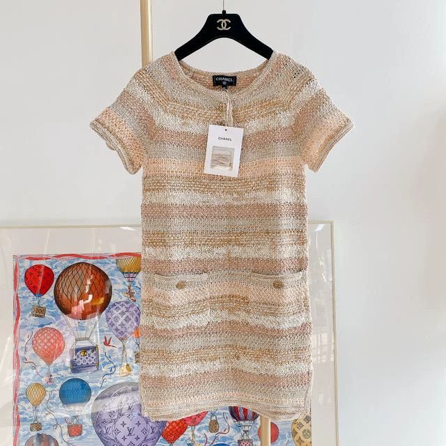 Chanel Chanel Greek series knitted dress Size XXS / US 00 / IT 34 - 1 Thumbnail