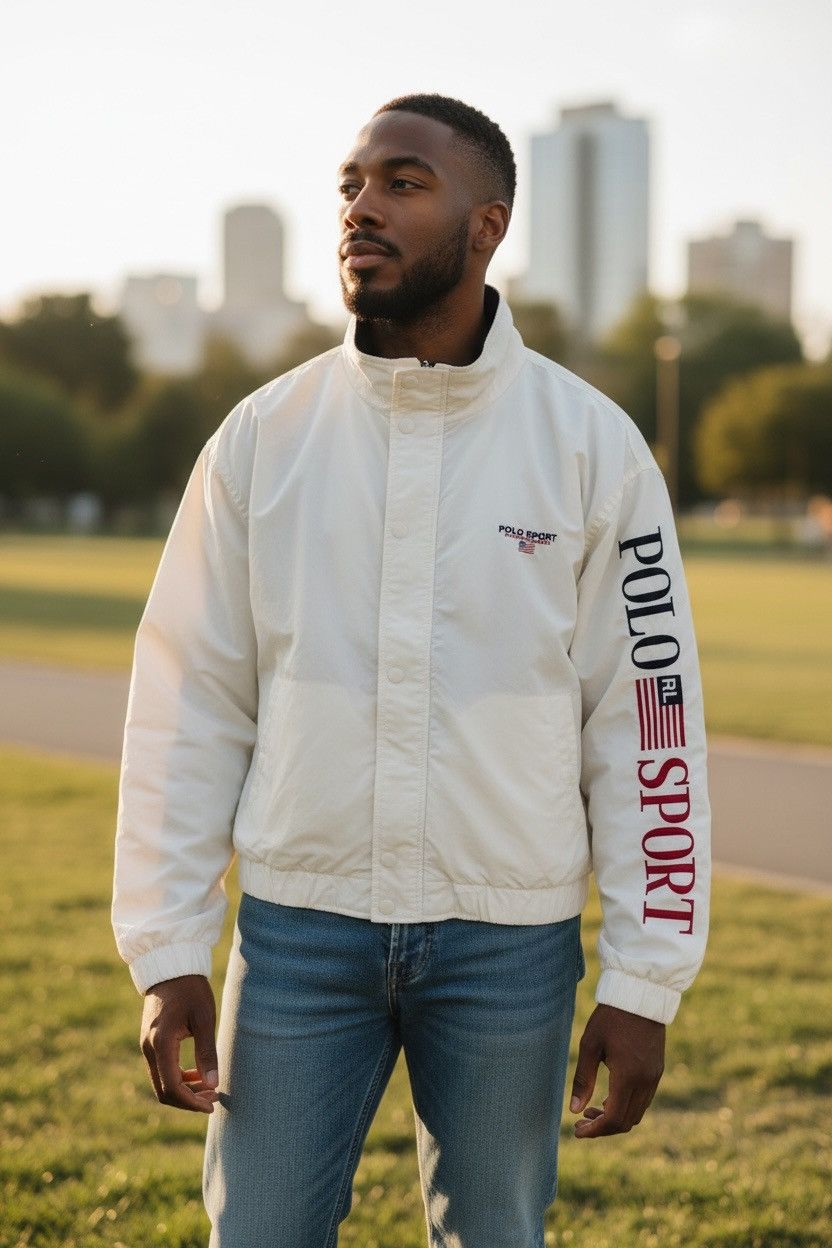 Polo Ralph Lauren Vintage 90s POLO SPORT Ralph Lauren Bomber Jacket Size US XL / EU 56 / 4 - 1 Thumbnail