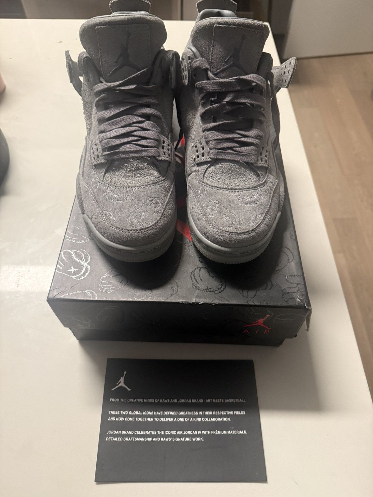 Jordan Brand × Kaws KAWS X JORDAN 4 RETRO 'COOL GREY' Size US 10 / EU 43 - 4 Thumbnail