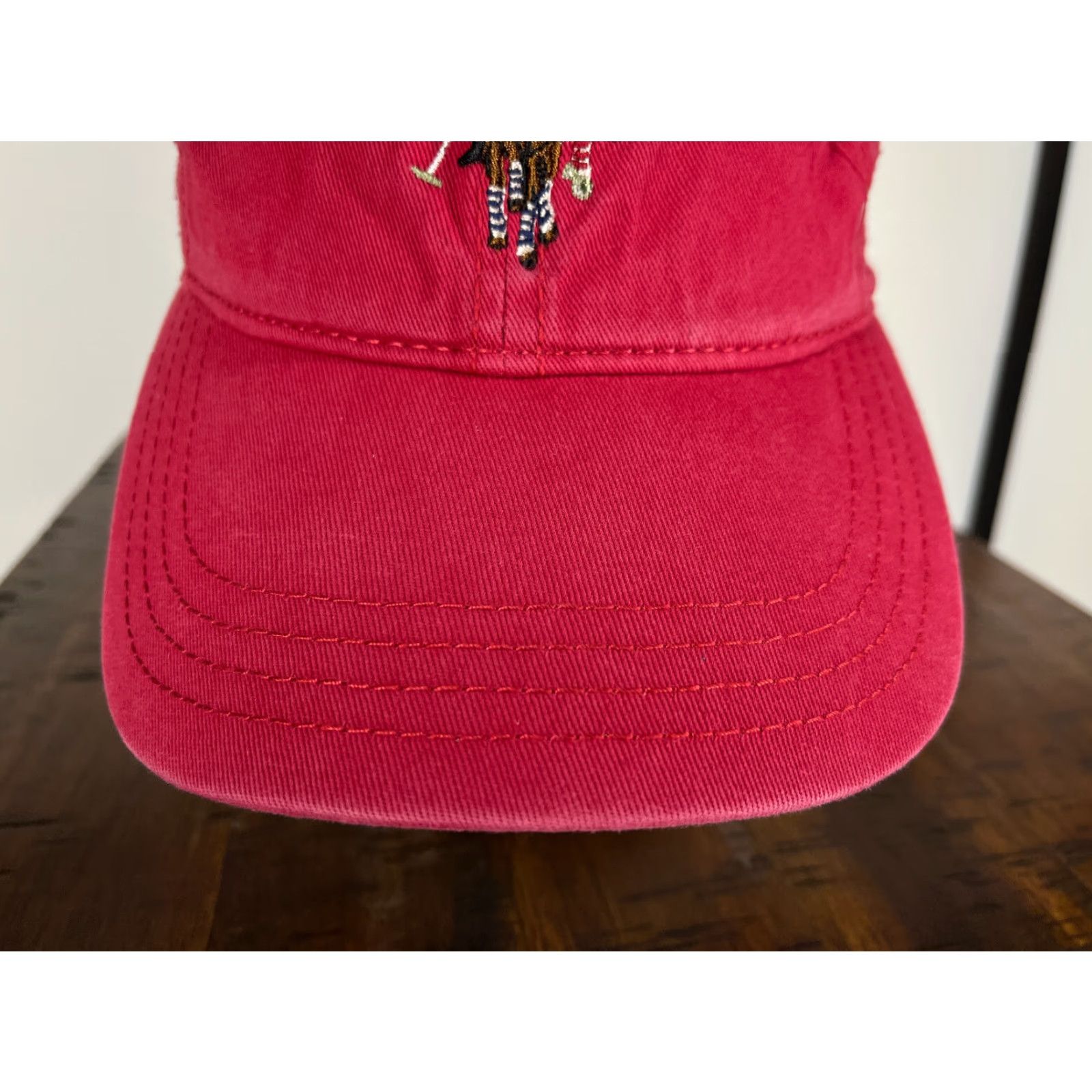 Vintage US Polo Assn Hat Cap Strap Back Adult Red 100% Cotton Since 1890 Twill Golf Size US M / EU 48-50 / 2 - 3 Thumbnail