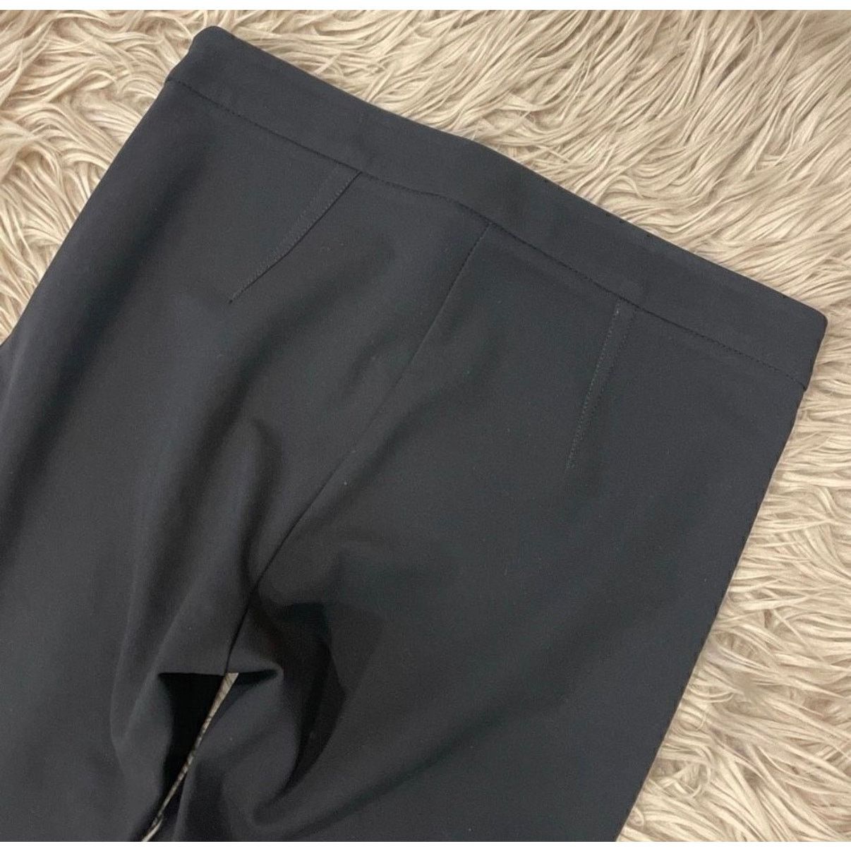 Theory Theory Black Crepe Pants Size 4 Tailored Straight Leg Size 27" / US 4 / IT 40 - 7 Thumbnail