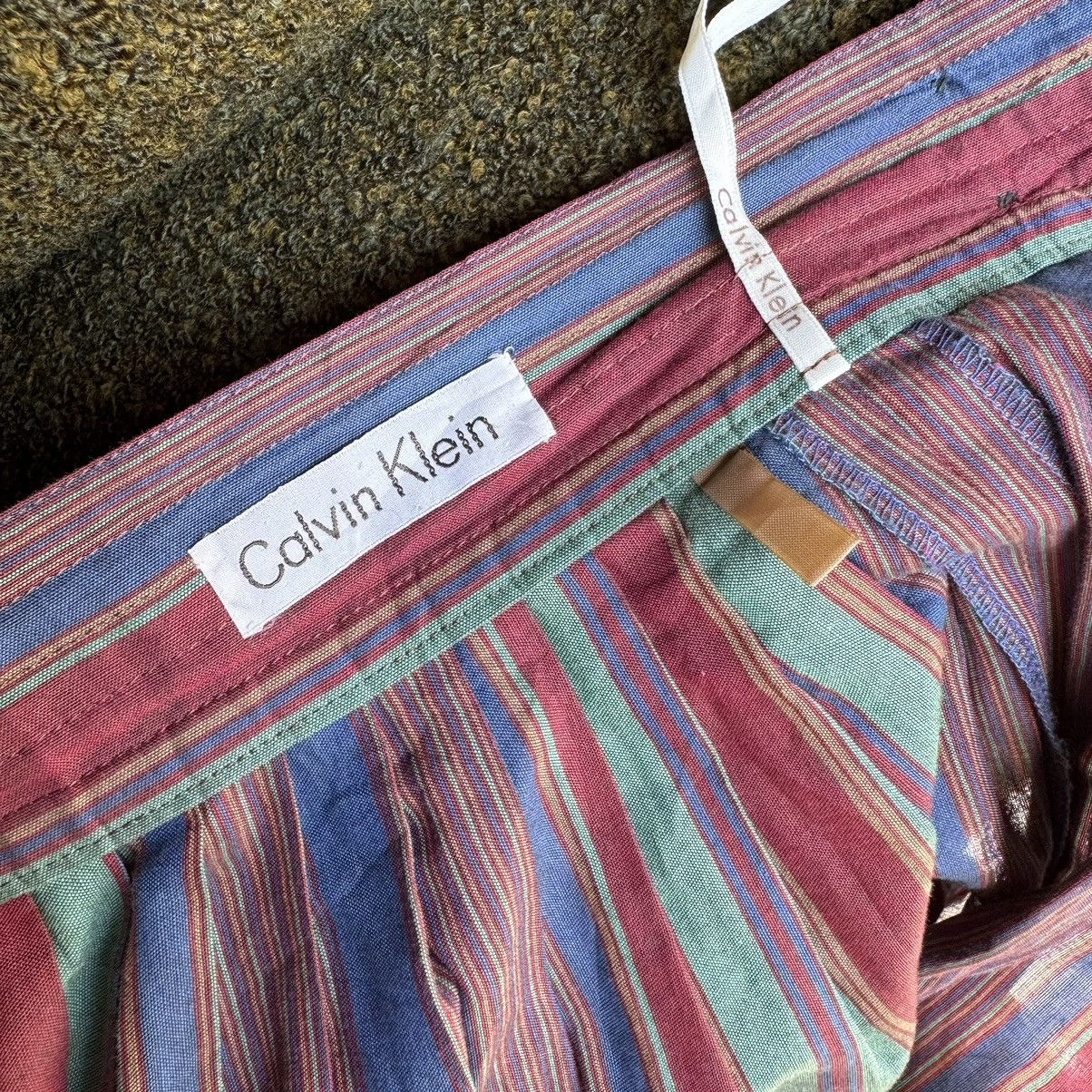 Calvin Klein × Vintage Calvin Klein midi striped skirt Size 28" / US 6 / IT 42 - 6 Thumbnail