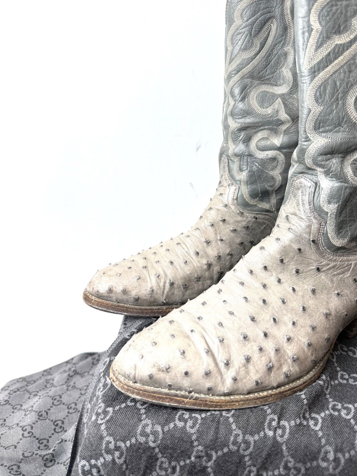 Cowboy Equipment 💥Rare! Vintage El Dorado USA Western Leather Cowboy Boots Size US 9 / EU 42 - 2 Thumbnail