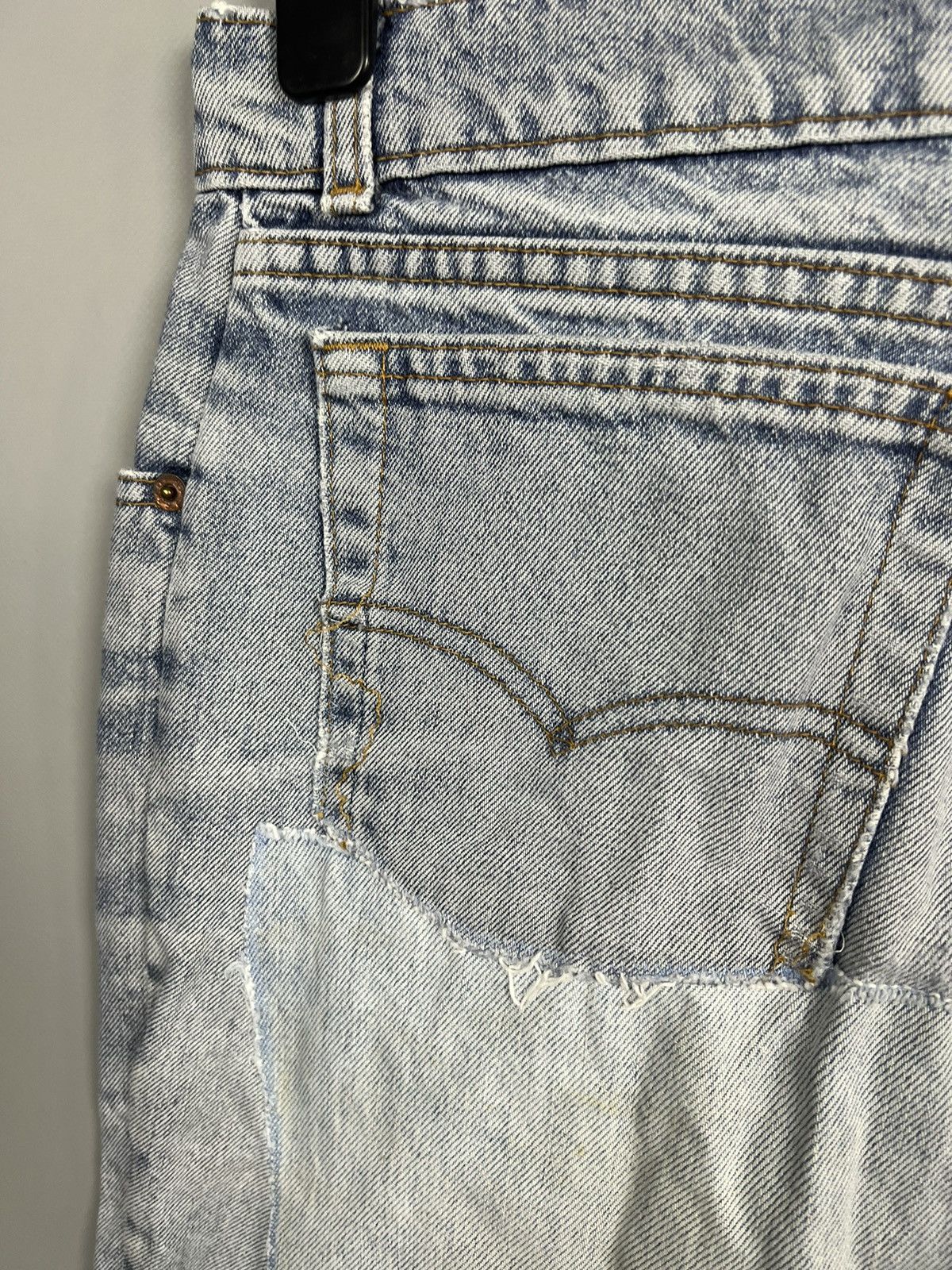 Levi's Vintage Clothing Rare Levi’s vintage custom patchwork silver tab jeans shorts Size 27" / US 4 / IT 40 - 6 Thumbnail