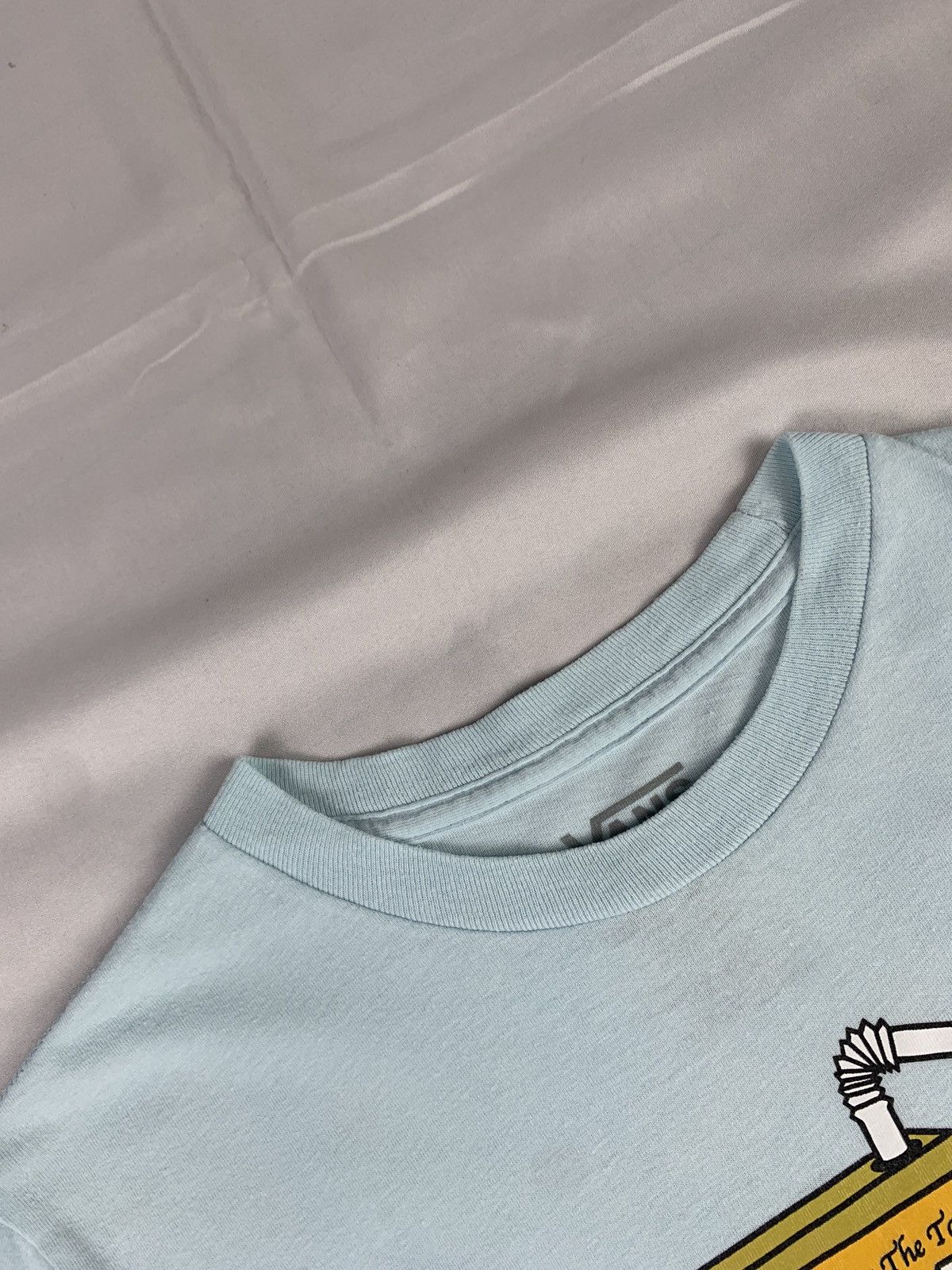 Vans Vans Skateboarding Baby Blue Orange Juice Cute Graphic Tee Size S / US 4 / IT 40 - 6 Thumbnail