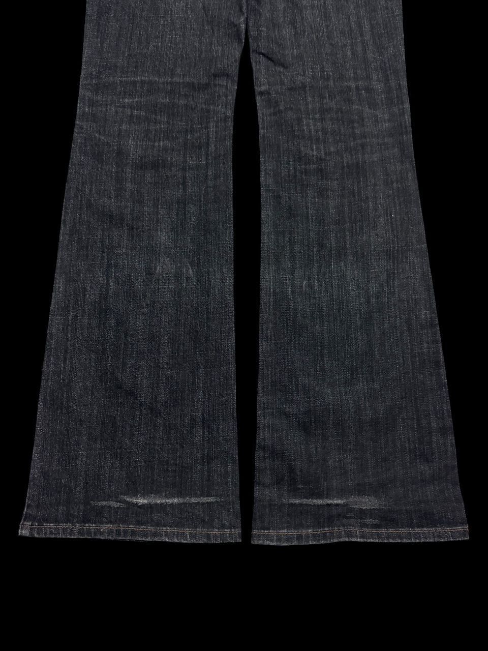 Jun Takahashi 💥Flare💥90s Style Uniqlo Whisker Clawmark Bootcut Dark Jeans Size US 30 / EU 46 - 19 Thumbnail