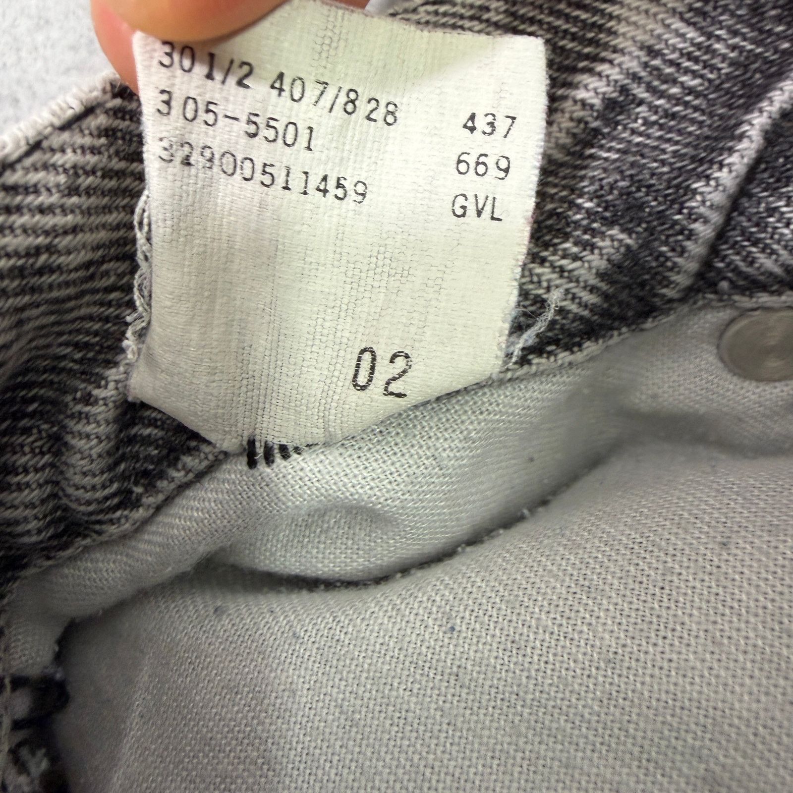 Vintage Vintage Lee Riders Jeans Women's 14 (Fits 28x27) Black White Size 36" / US 14 / IT 50 - 7 Thumbnail