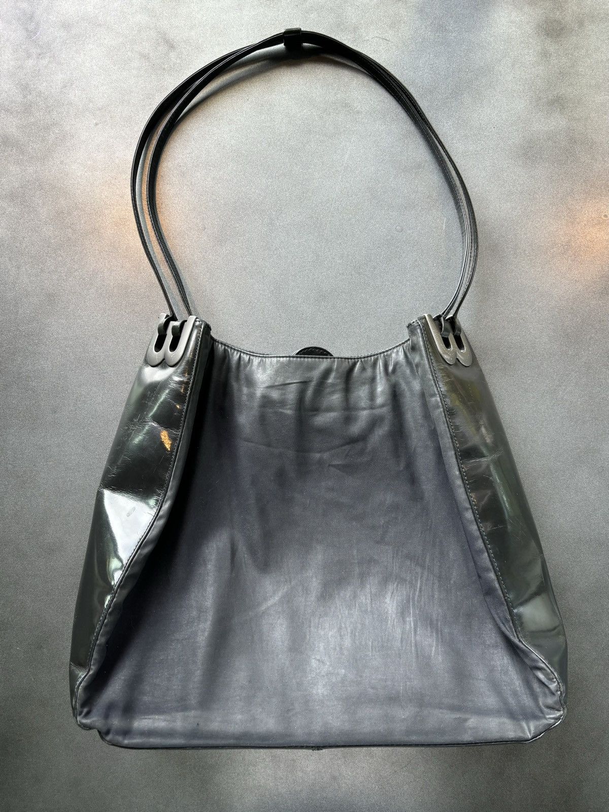 Bally × Designer × Vintage Vintage Bally Switzerland Tote Bag Nylon Designer Purse Size ONE SIZE - 14 Thumbnail
