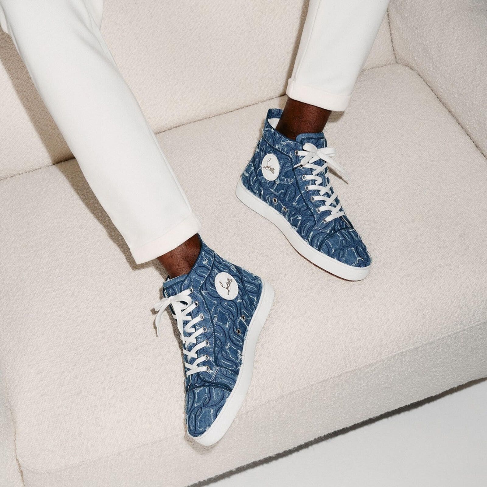 Christian Louboutin Christian Louboutin Louis Denim Sneakers Size US 9 / EU 42 - 4 Thumbnail