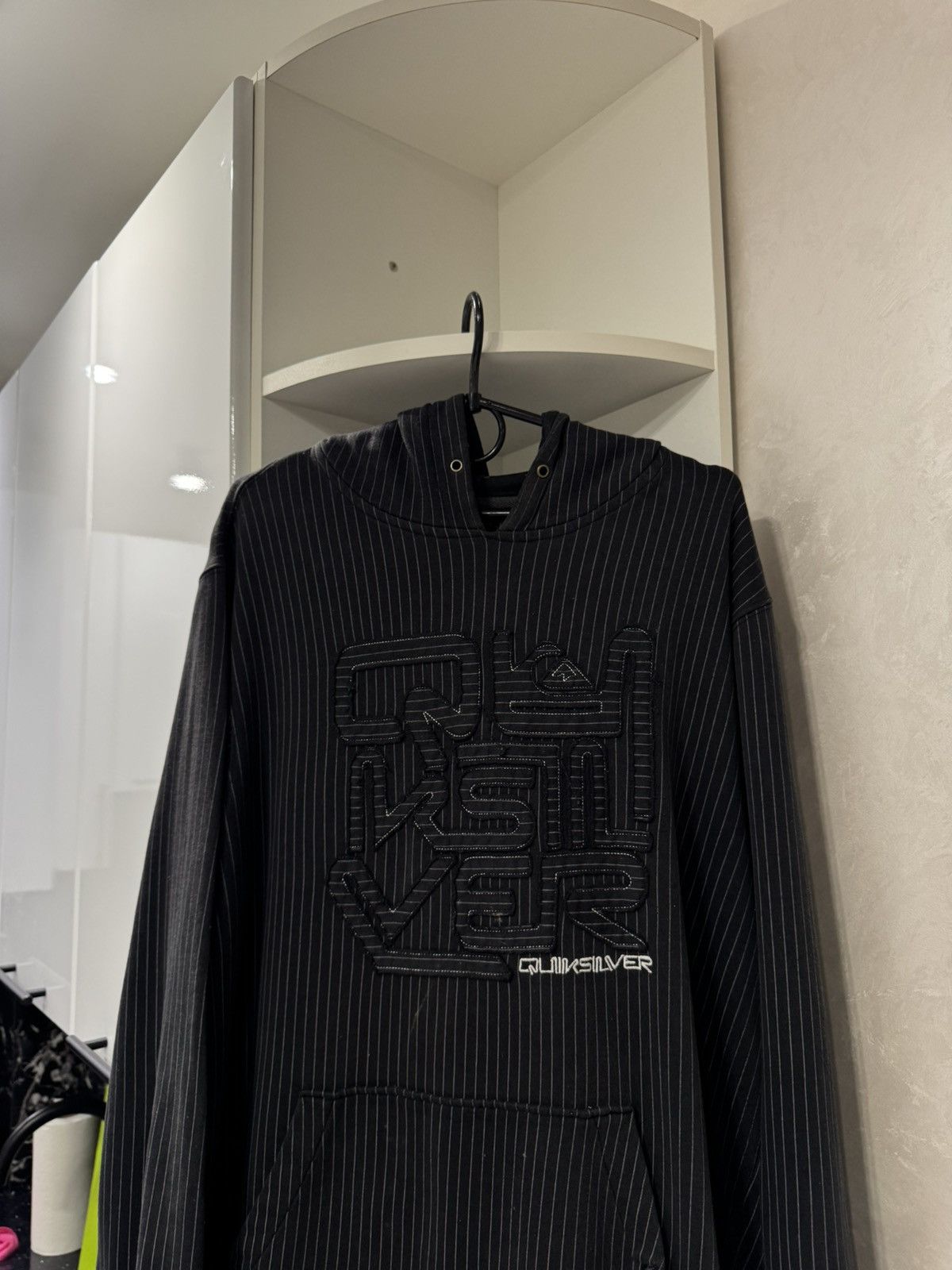 Quiksilver 🌪️ Vintage Quiksilver Big Logo Hoodie Serf Y2K SK8 Rep Size US L / EU 52-54 / 3 - 2 Thumbnail