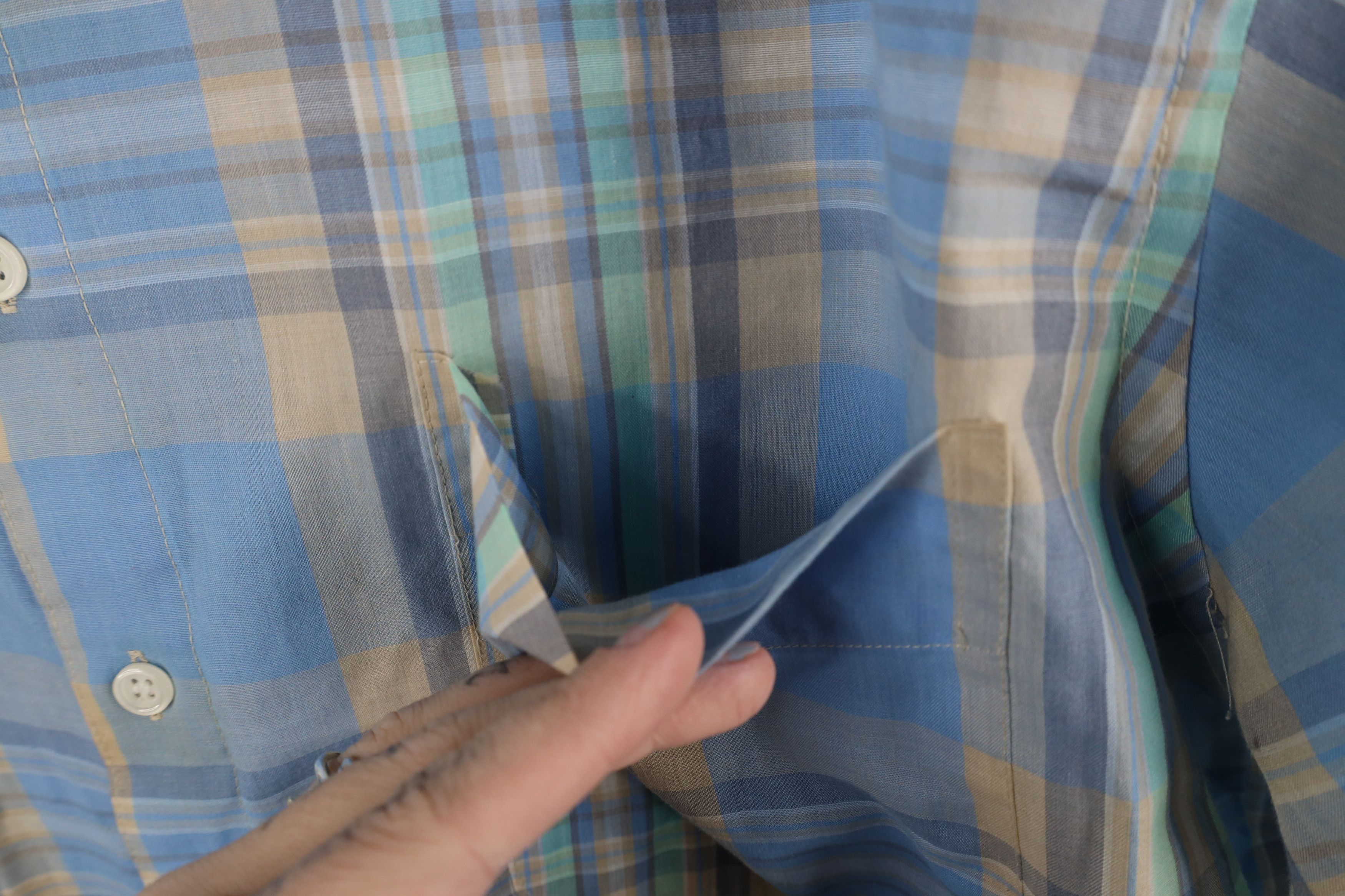 Levi's × Vintage Vintage 80s Levis Plaid Short Sleeve Button Down Shirt Size US XL / EU 56 / 4 - 6 Thumbnail