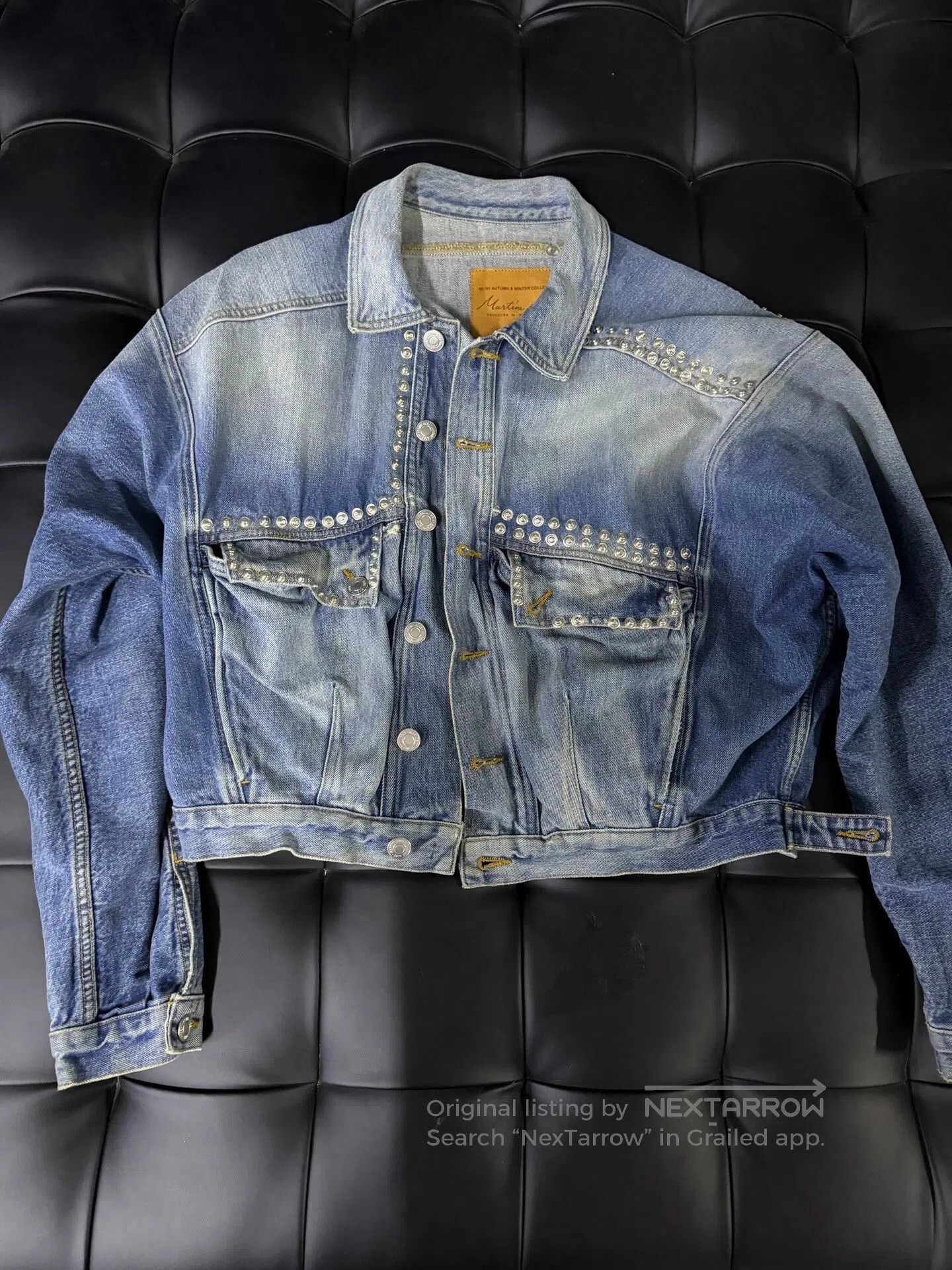 Martine Rose Martine Rose Studded Denim Jacket. Size US XS / EU 42 / 0 - 1 Thumbnail