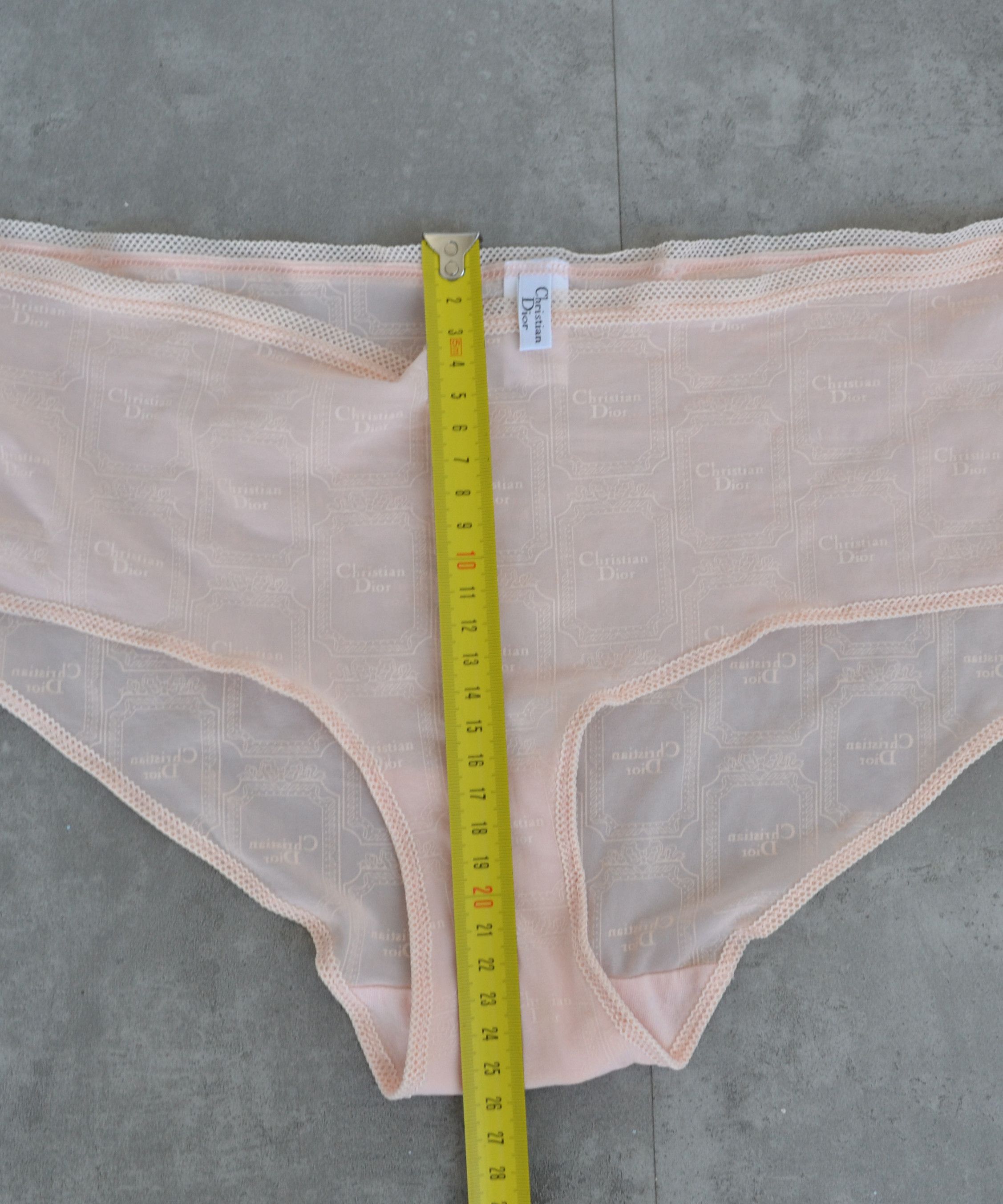 Dior DIOR Underwear CD Monogram Logo Vintage Bikini Peach Size ONE SIZE - 8 Thumbnail