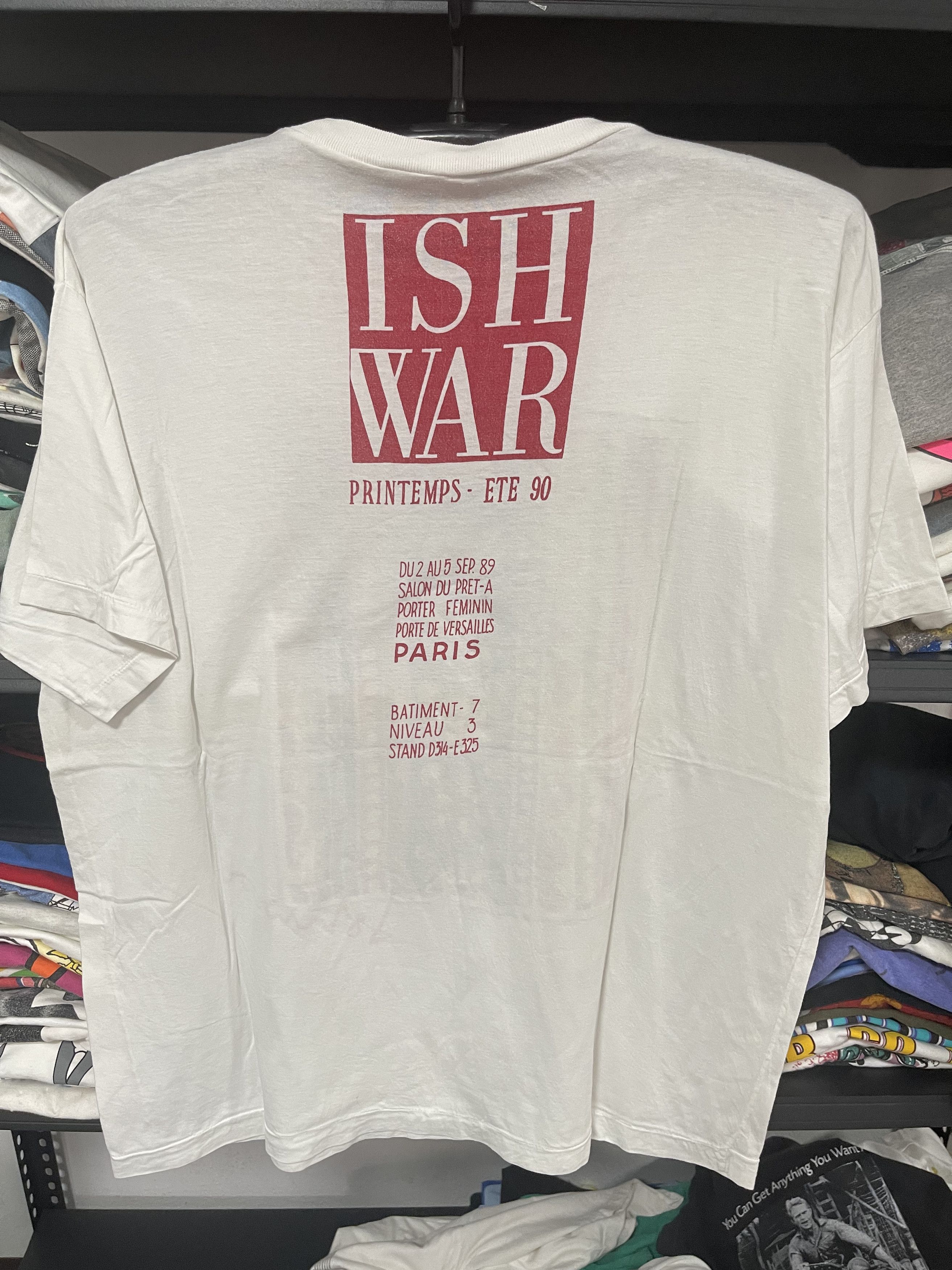 Vintage Vintage ISH WAR PRINTEMPS-ETE 1990 tee Size US XL / EU 56 / 4 - 8 Thumbnail