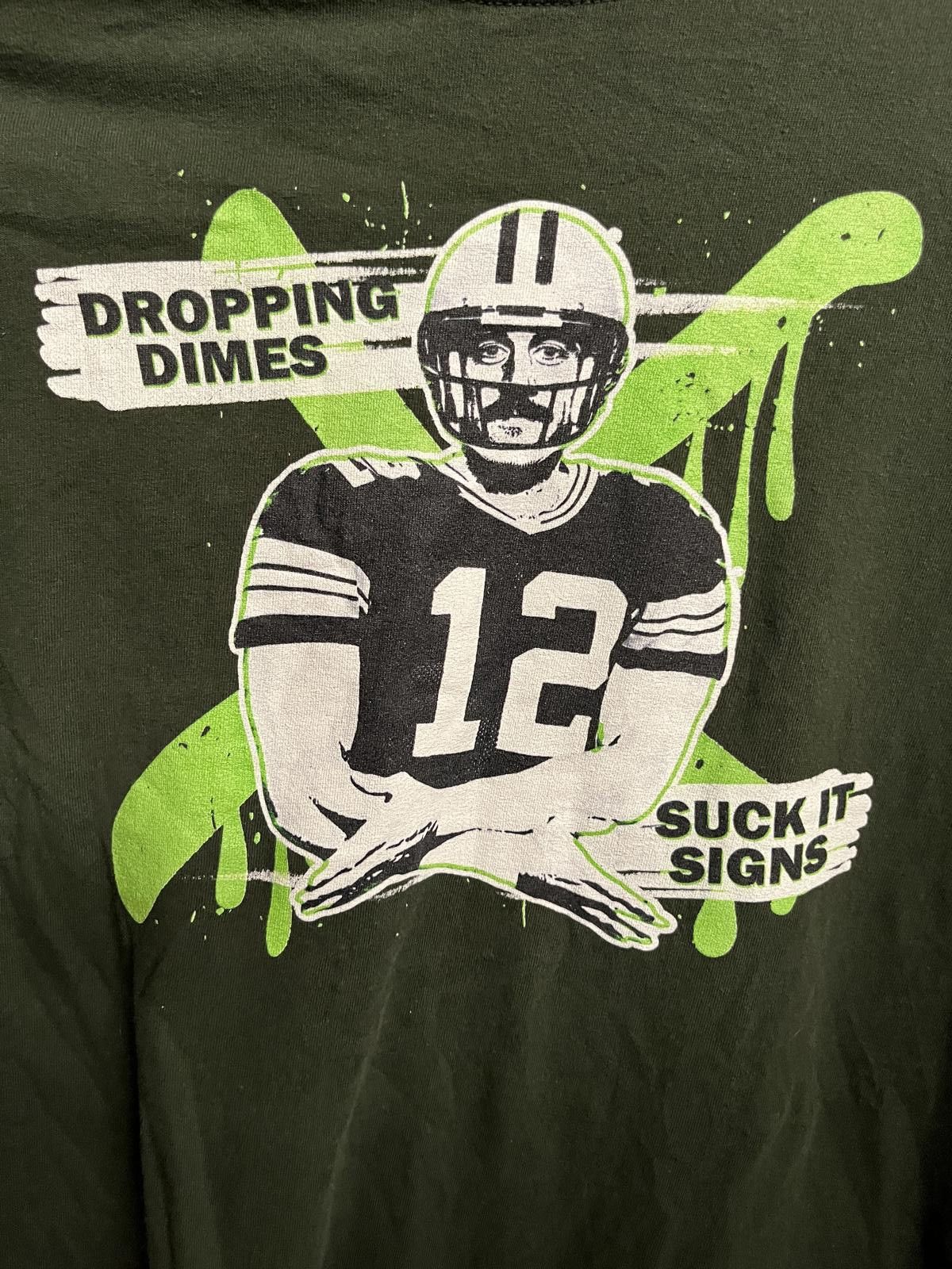 Gildan Aaron Rogers T-shirt Dropping Dimes Suck it Signs Tee XL Size US XL / EU 56 / 4 - 3 Thumbnail