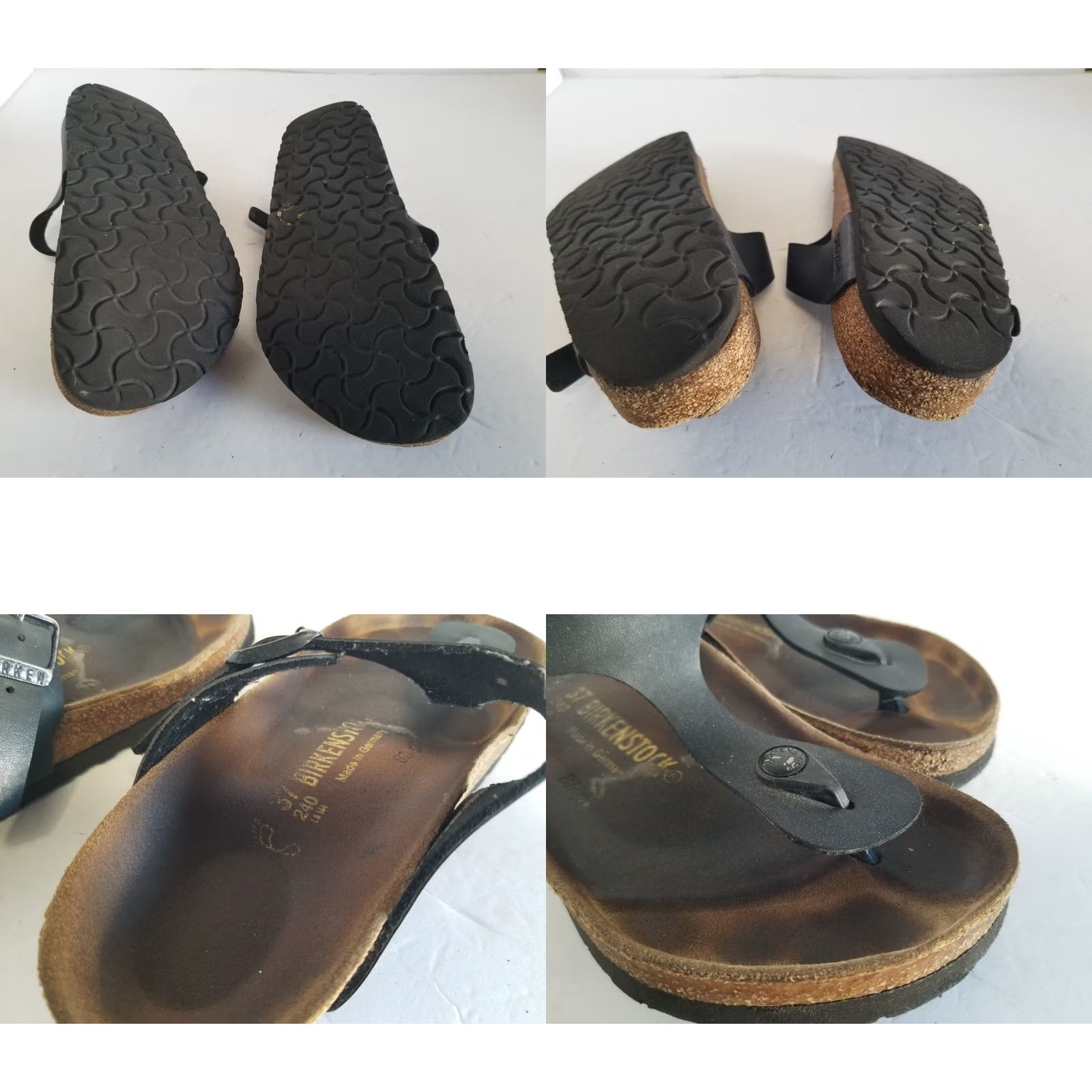 Birkenstock Birkenstock Gizeh Gladiator Sandals Black Women 37 US 6 See Pics Buckle Thong Flat Sandal Size US 6 / IT 36 - 8 Thumbnail