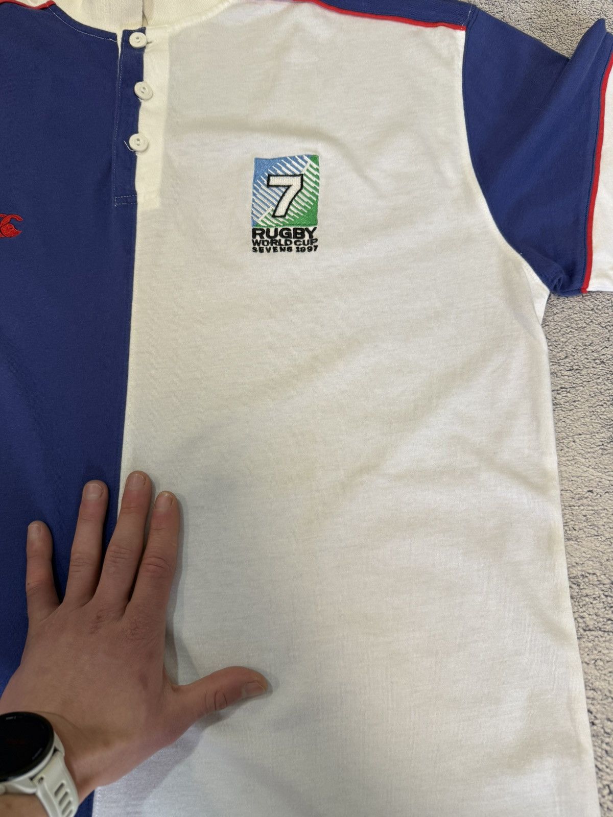 Canterbury of New Zealand Vintage Canterbury Rugby Polo Hong Kong 1997 World Cup XL Size US XL / EU 56 / 4 - 17 Thumbnail