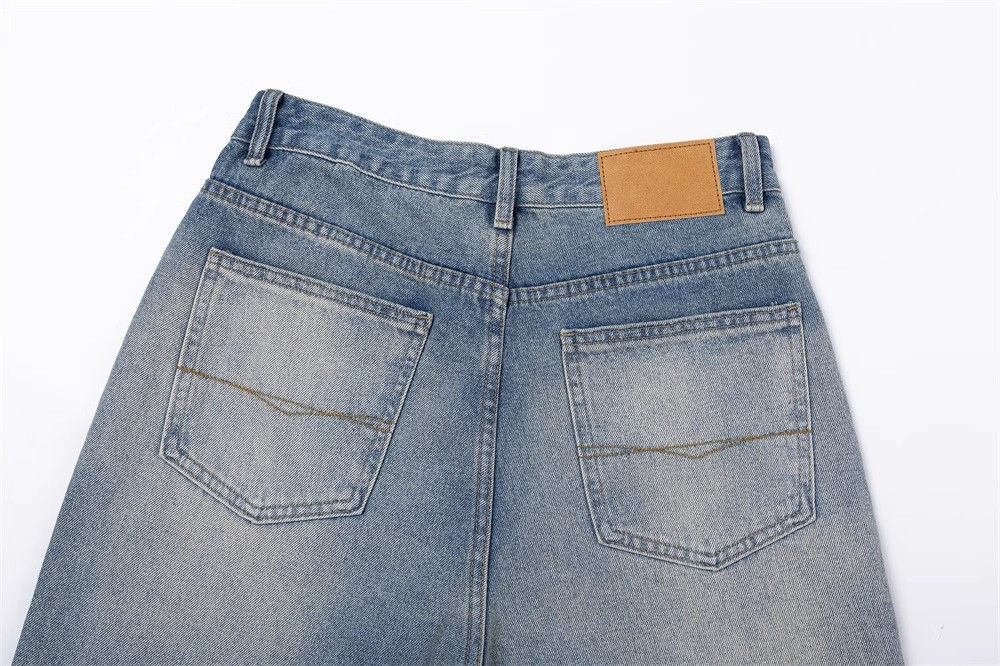 Japanese Brand × Jean Washed casual vintage gradient loose jeans for men Size US 32 / EU 48 - 5 Thumbnail