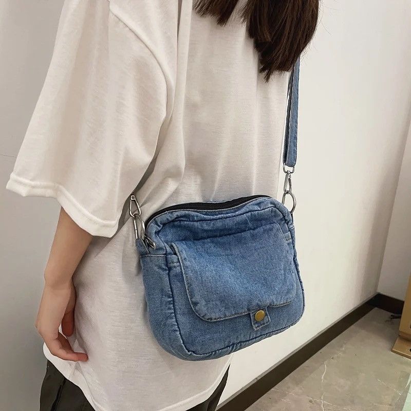 Japanese Brand Denim Crossbody Bag Size ONE SIZE - 2 Thumbnail
