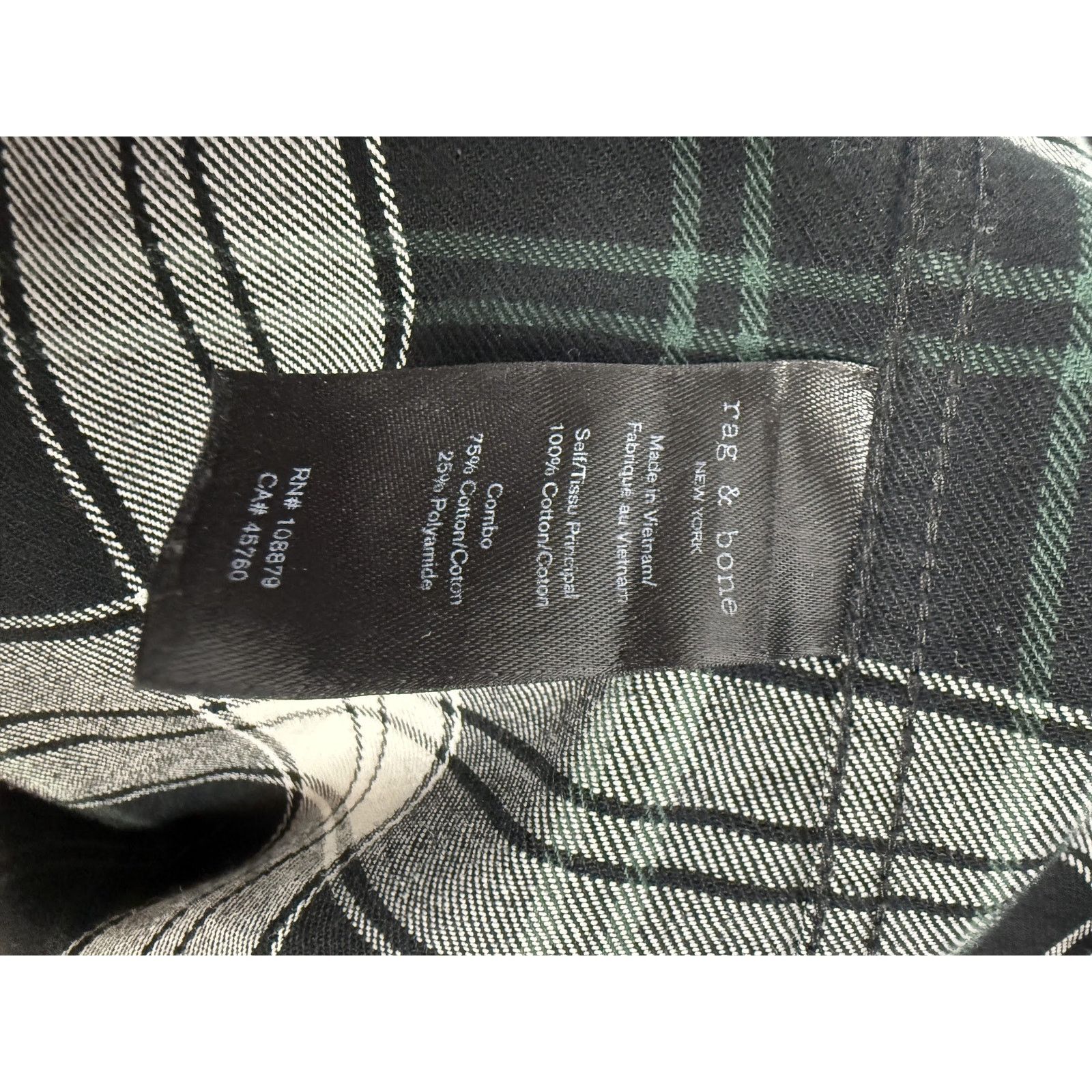 Rag & Bone Rag & Bone Plaid Fit 2 Tomlin Shirt Button Down LongSleeve Size US L / EU 52-54 / 3 - 7 Thumbnail