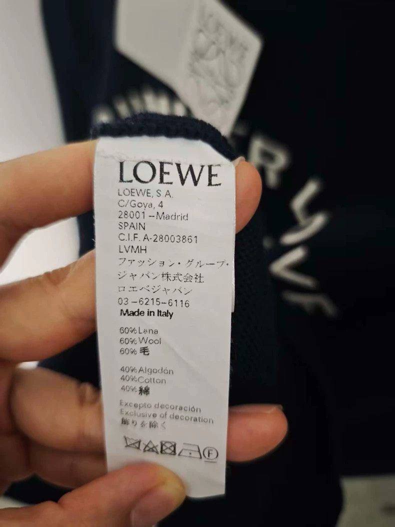 Loewe LOEWE Blue and green round neck knit sweater Size S / US 4 / IT 40 - 4 Thumbnail