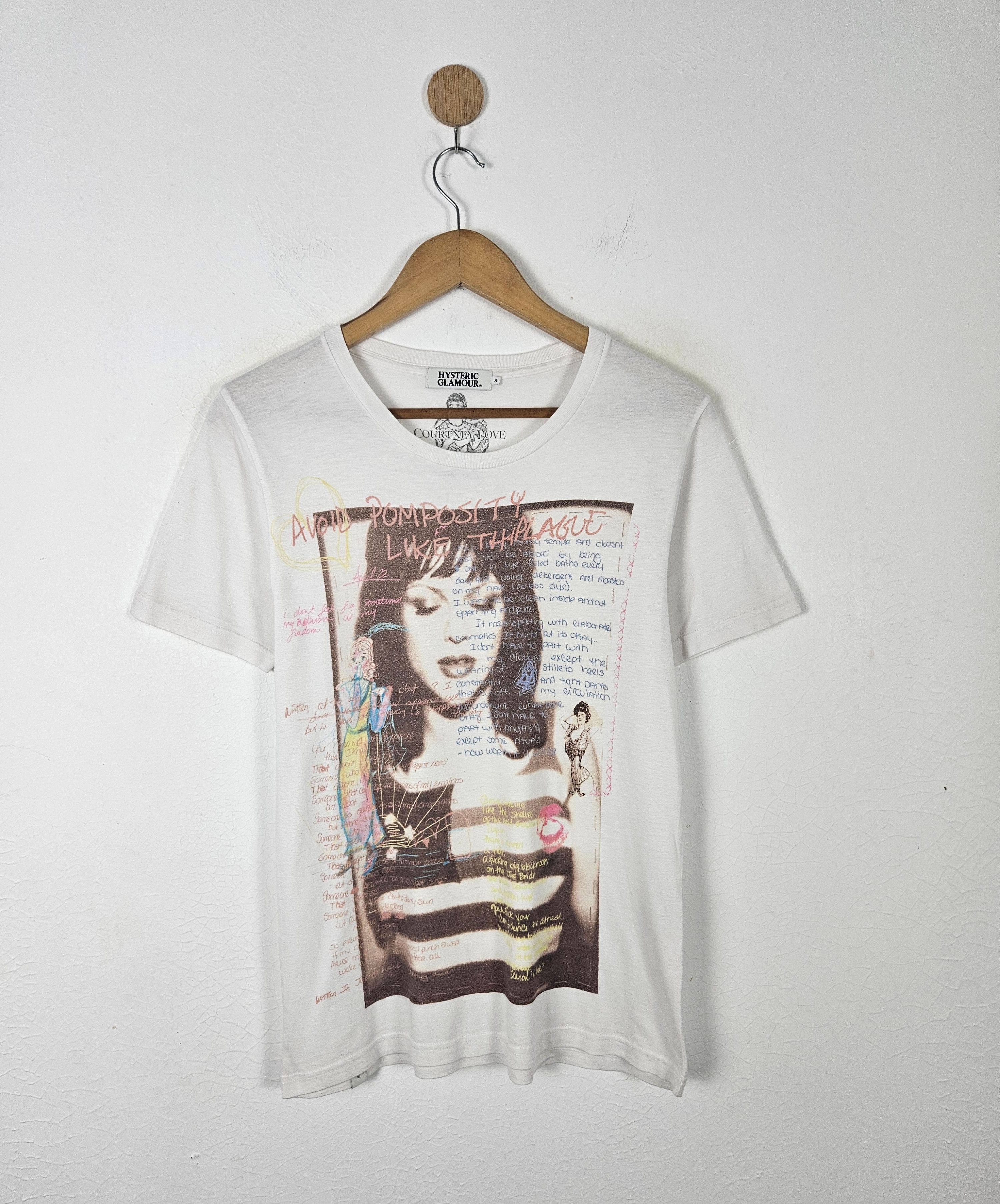 Hysteric Glamour HYSTERIC GLAMOUR COURTNEY LOVE TEE | Grailed