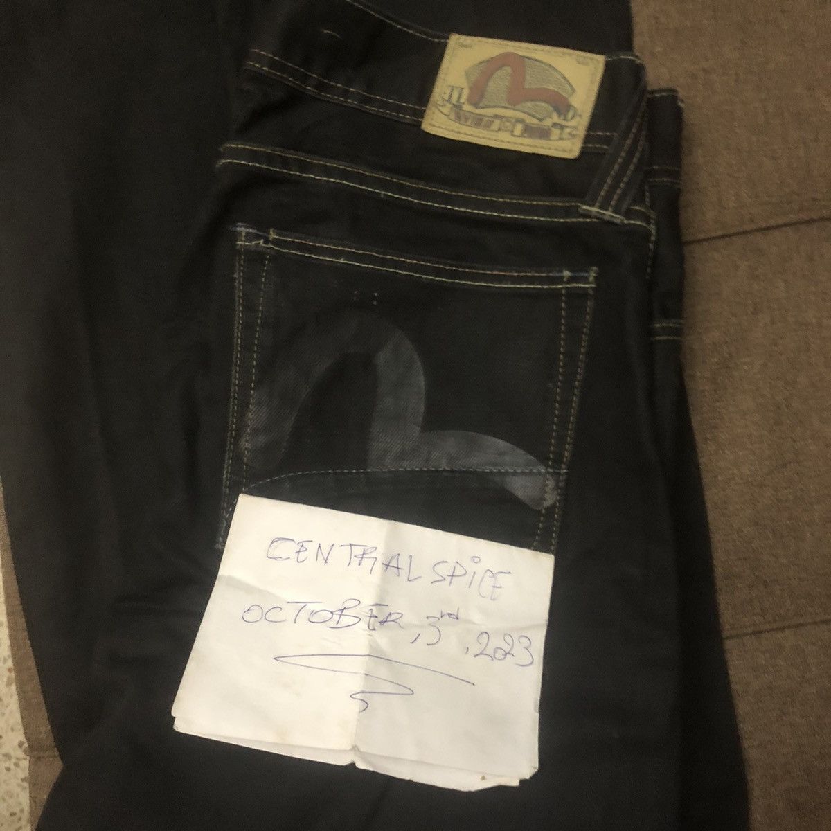 Evisu × Puma 💣 Y2K Evisu x Puma black waxed pant Streetwear Size US 32 / EU 48 - 15 Thumbnail