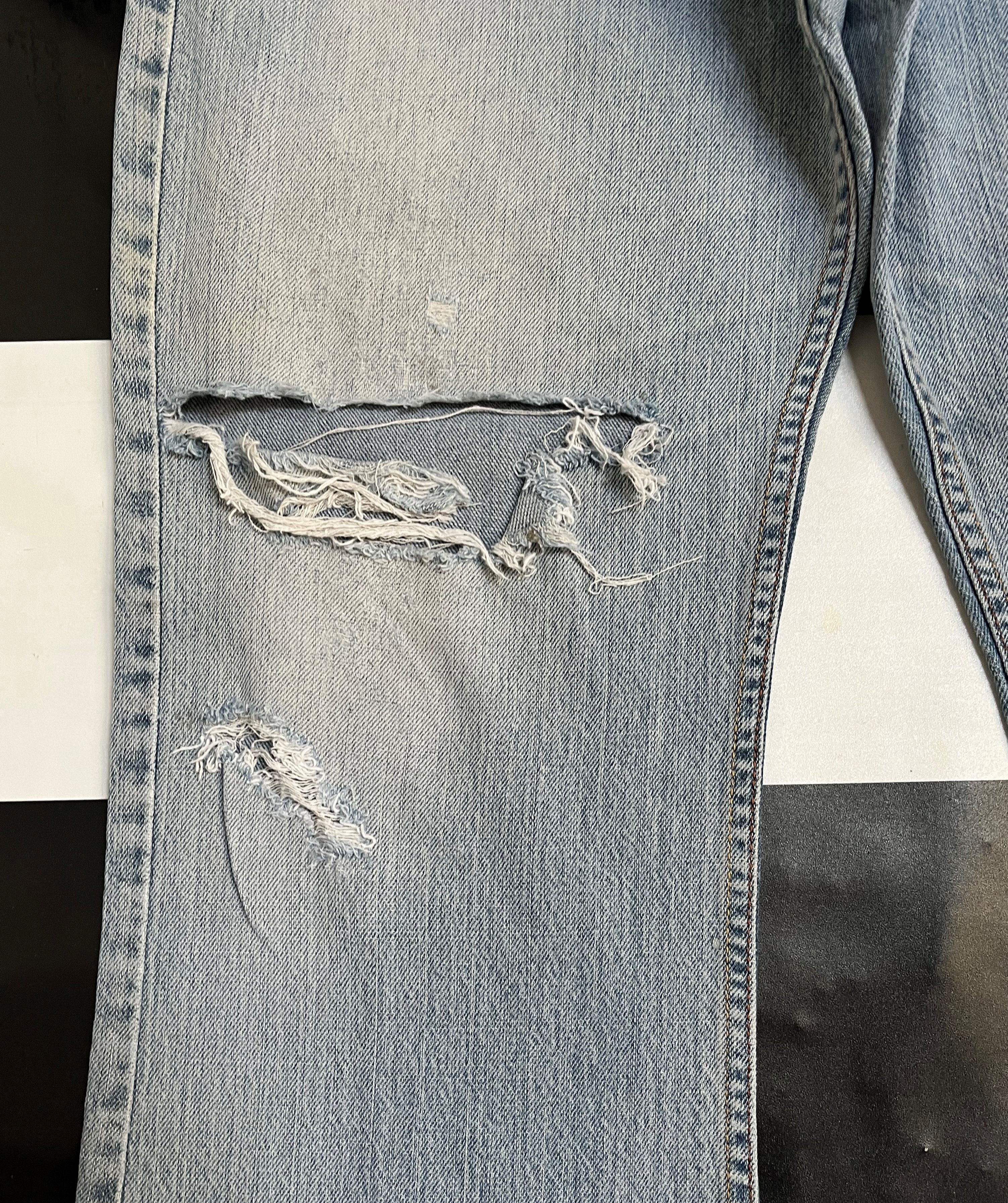Levi's Vintage Levis 527 Low Boot Cut Distressed Jeans - L202 Size US 36 / EU 52 - 10 Thumbnail