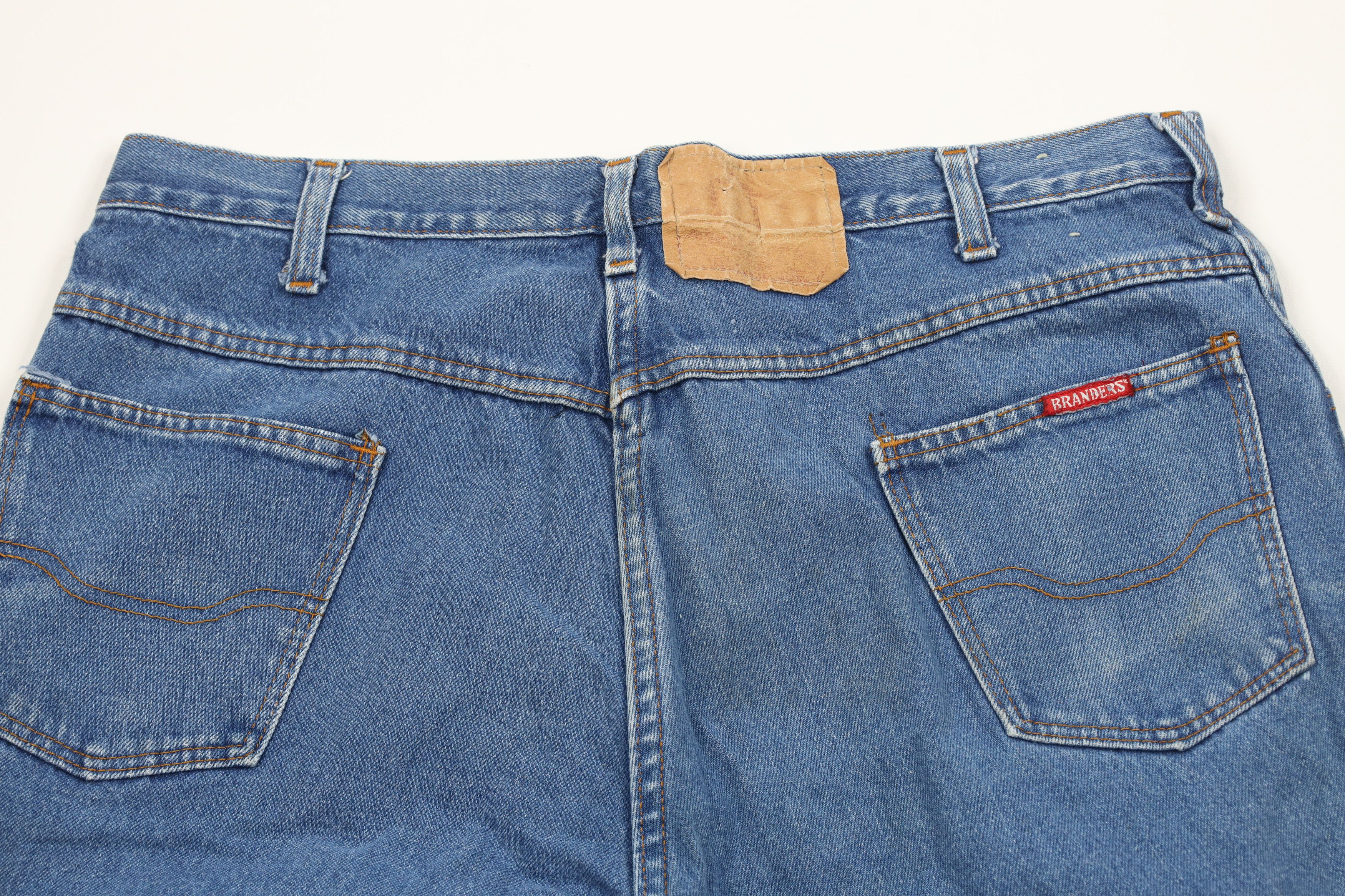 Dickies × Vintage Vintage 70s Dickies Branders Flared Bootcut Denim Jeans USA Size US 36 / EU 52 - 12 Thumbnail