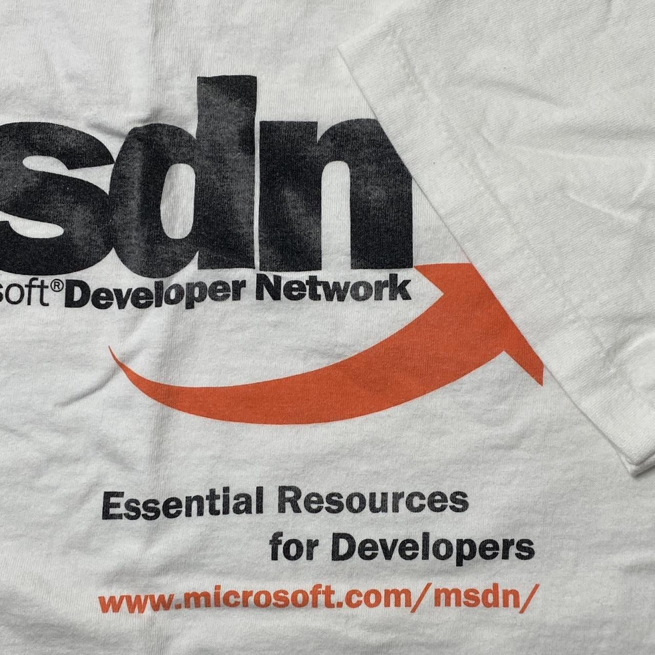 All Sport Vintage MSDN Microsoft White Tech Tee Size XL Size US XL / EU 56 / 4 - 3 Thumbnail