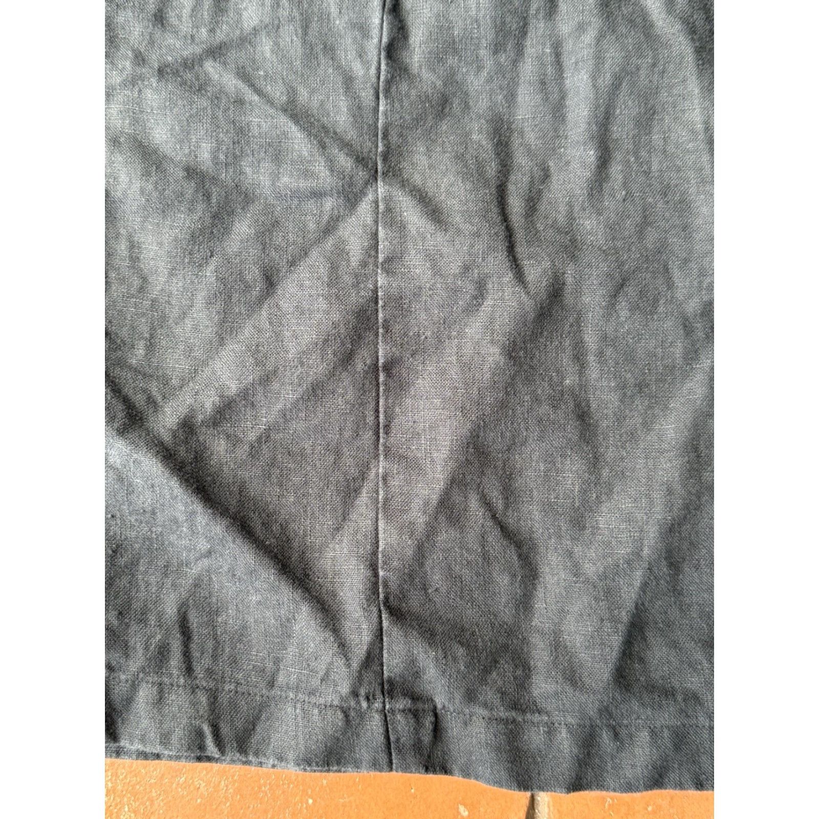 Vintage VINTAGE LL Bean Linen Shirtdress Women’s 12 Sleeveless Pintucked Midi Black Size XL / US 12-14 / IT 48-50 - 6 Thumbnail