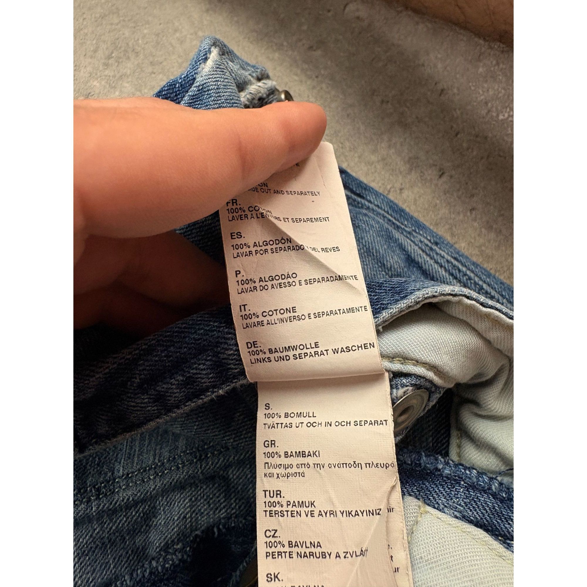 G-Star G-Star RAW 3301 Tapered Fit Jeans Distressed Blue Denim 32x3 Size US 32 / EU 48 - 8 Thumbnail
