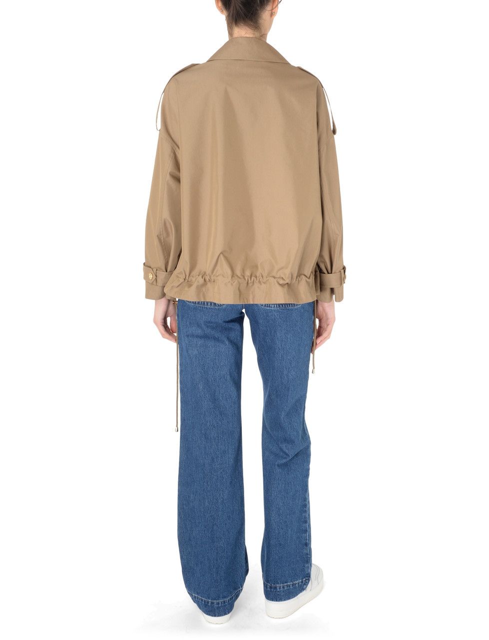 Pinko o1s22i1n0824 Polidora Blouson Jacket in Khaki Size L / US 10 / IT 46 - 3 Thumbnail
