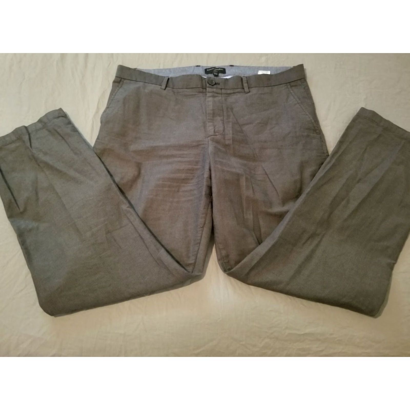 Banana Republic Banana Republic Khaki Chino Trouser Pants Gray Cotton 38x32 Mens Size US 38 / EU 54 - 3 Thumbnail