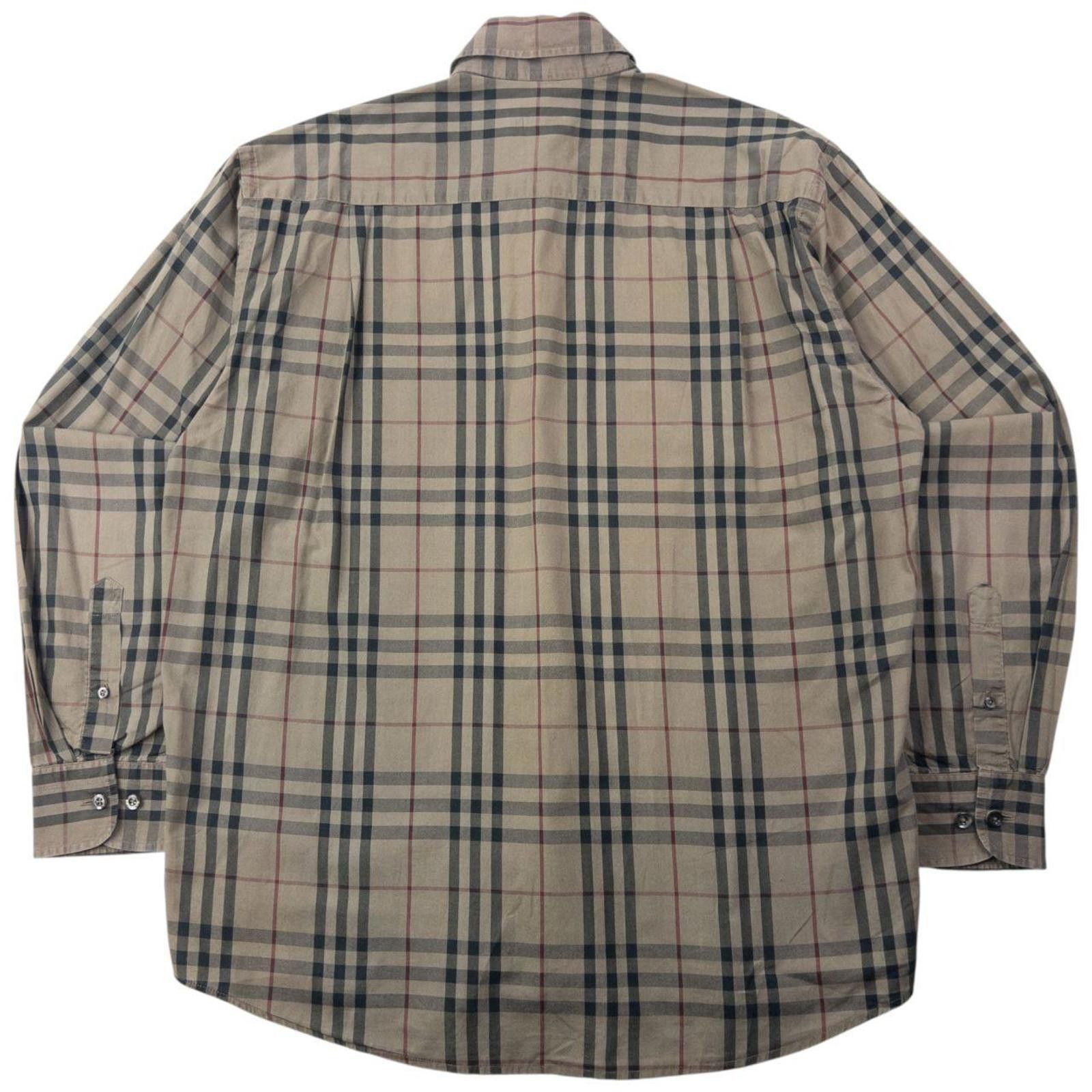 Burberry Vintage 2000s Burberry Nova Check Long Sleeve Shirt Size L Size US L / EU 52-54 / 3 - 2 Thumbnail