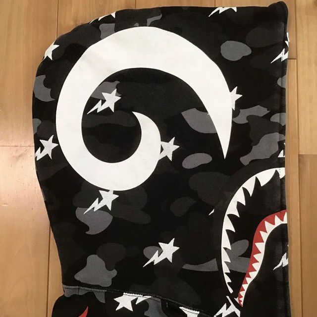 Bape × Black Scale BAPE × BLACK SCALE Shark full zip hoodie abathing ape Size US S / EU 44-46 / 1 - 4 Thumbnail