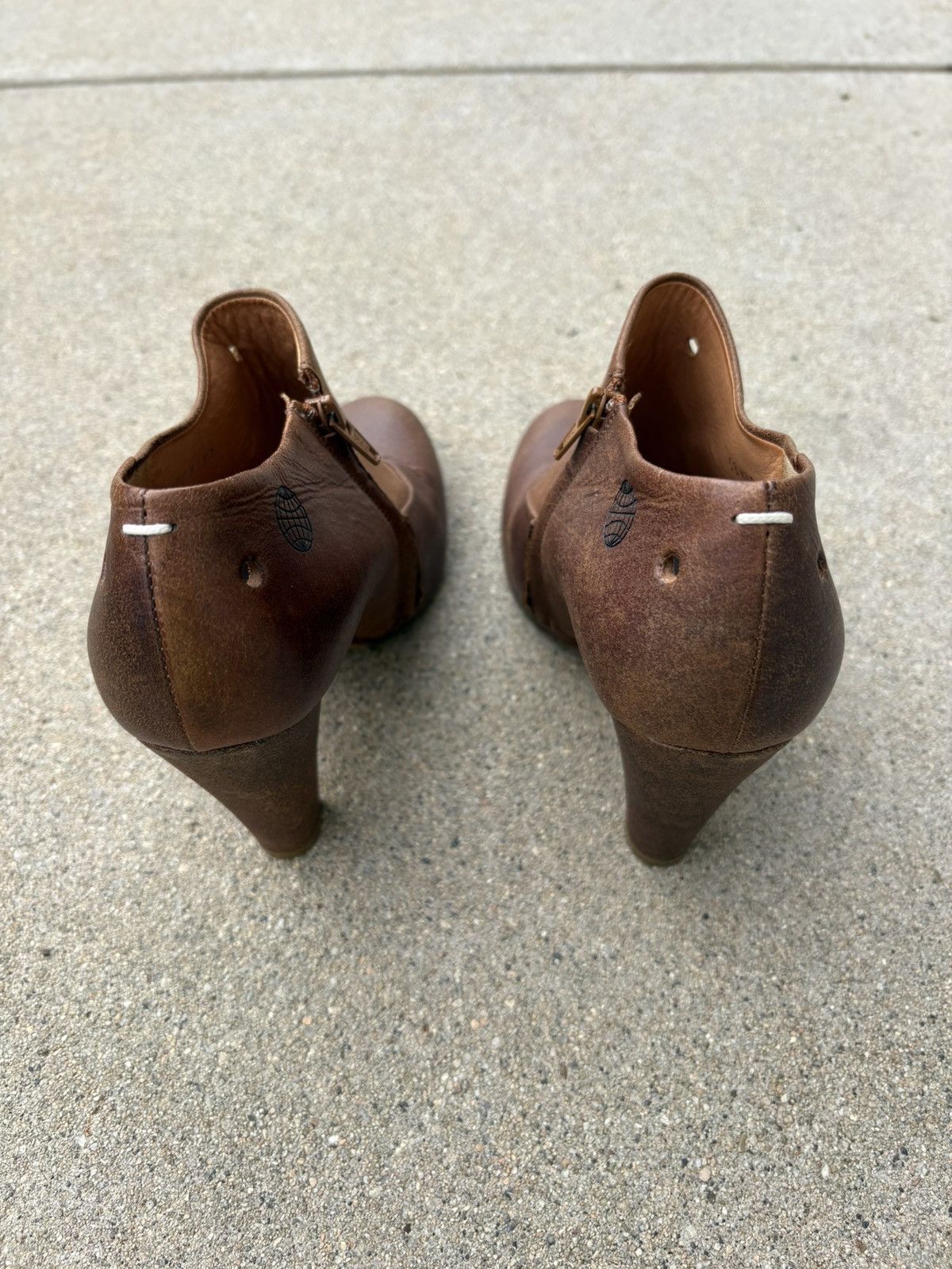 Maison Margiela Margiela shoe-last ankle boot heel Size US 7 / IT 37 - 3 Thumbnail