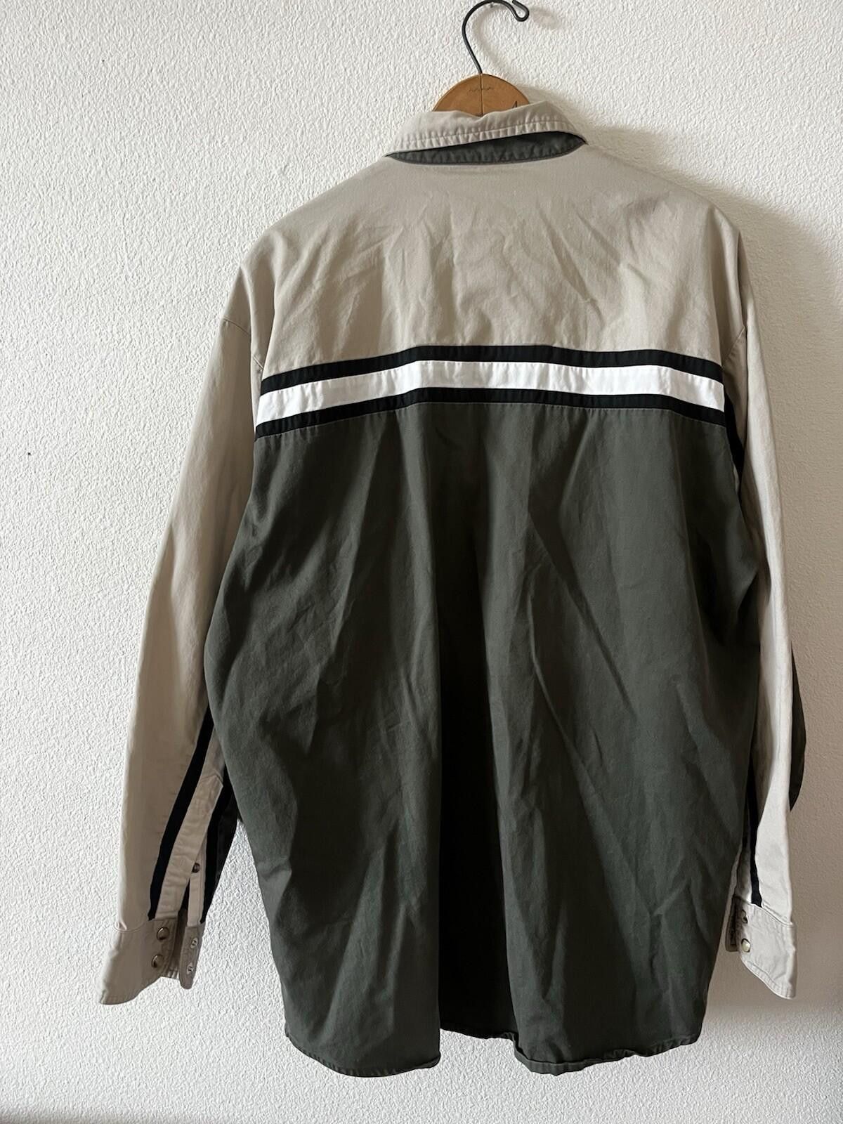 Wrangler Wrangler Western Shirt Two Tone Olive Green Pearl Snap L Size US L / EU 52-54 / 3 - 5 Thumbnail