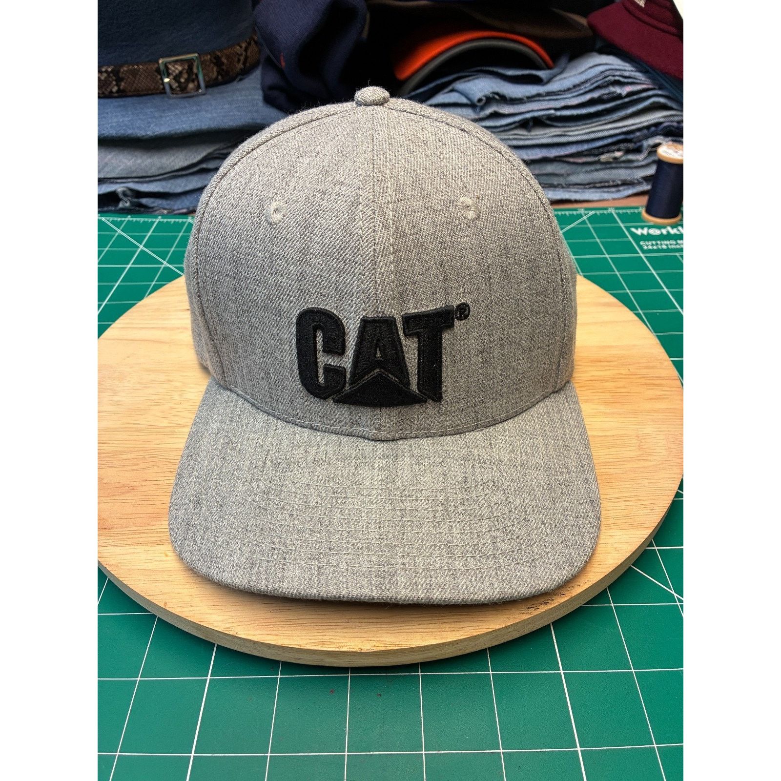 Caterpillar CAT Caterpillar Logo Wool Blend Fitted Hat – Size S Size ONE SIZE - 1 Thumbnail