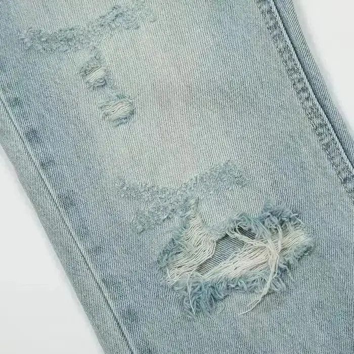 Japanese Brand distressed punk flared ripped jeans Size US 28 / EU 44 - 4 Thumbnail